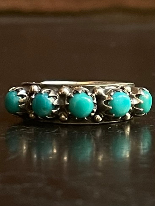 Kingman Turquoise Ring | Sterling Silver | Size 6 G370