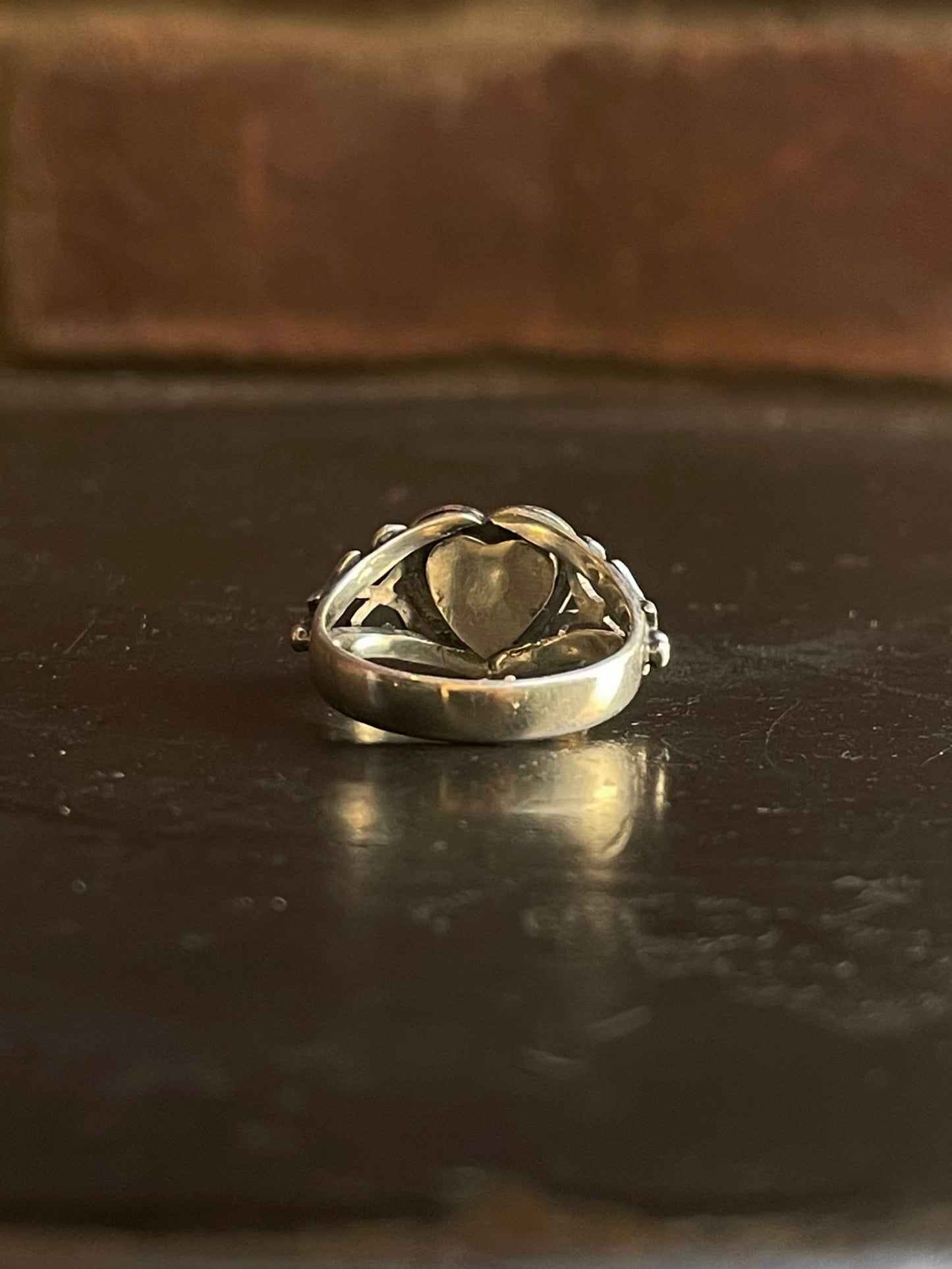 Kingman Turquoise Heart Ring | Sterling Silver | Size 7 G349