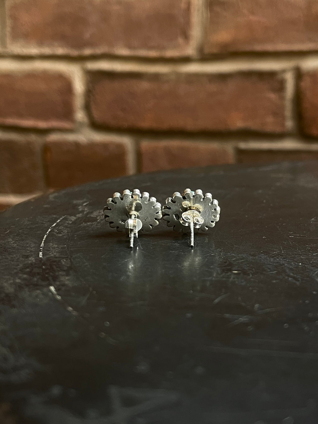 Kingman Turquoise Stud Earrings | 925 Sterling Silver E820