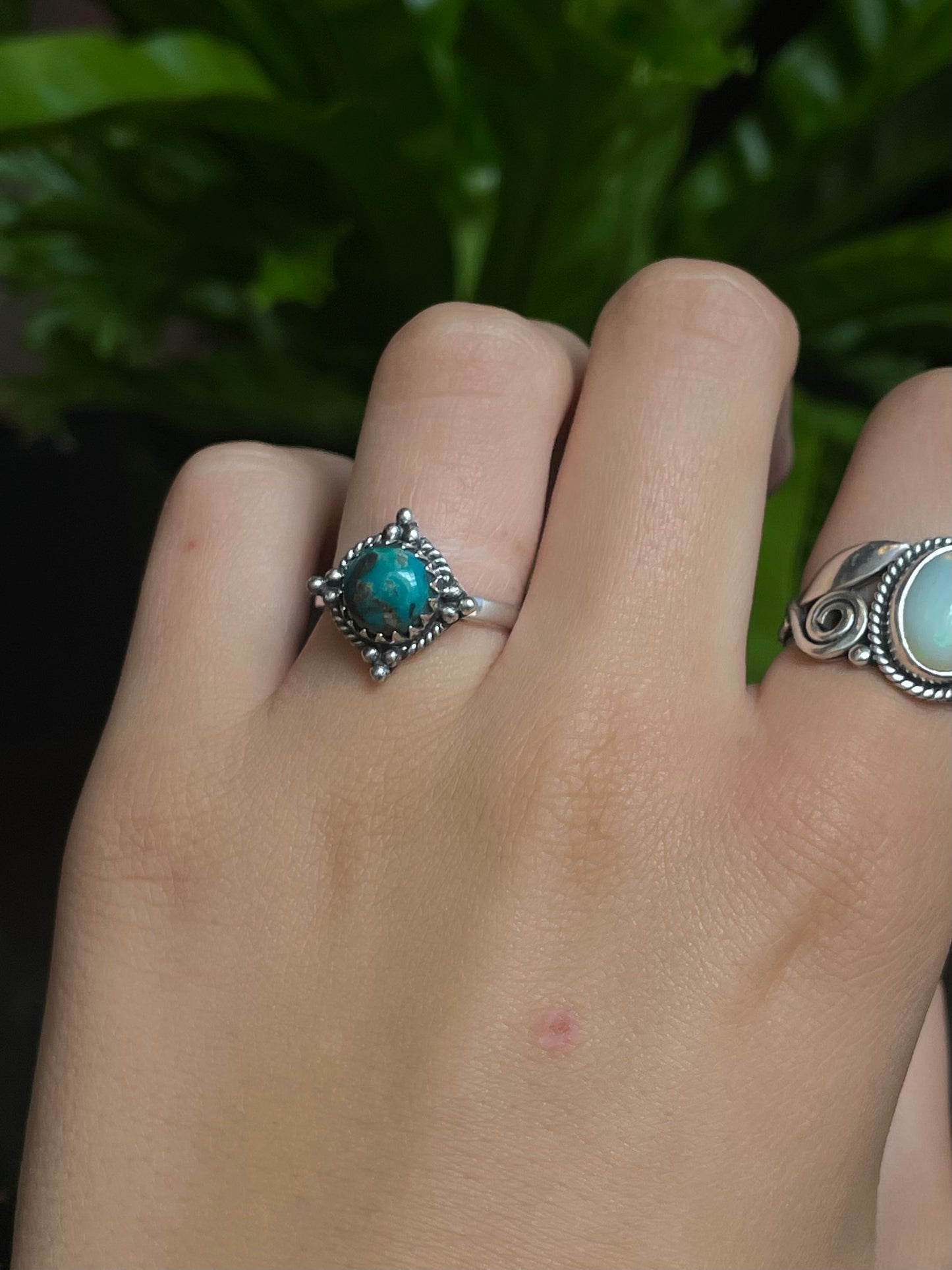Turquoise Ring Size 7.75 | 925 Sterling Silver G281