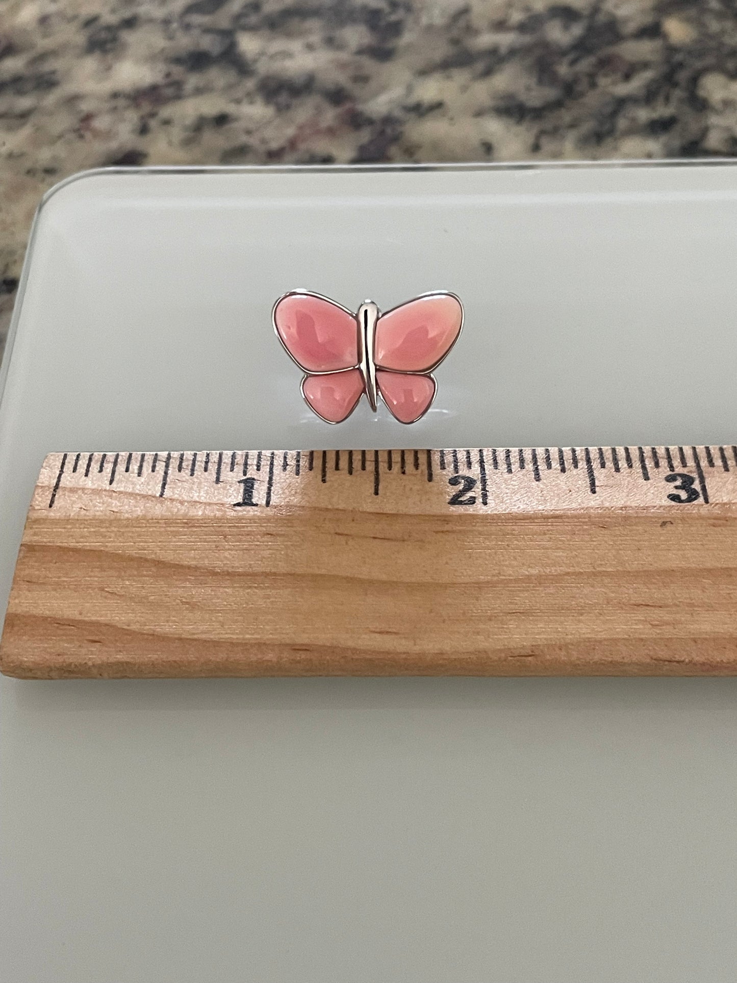 Pink Conch Butterfly Stud Earrings | 925 Sterling Silver E409