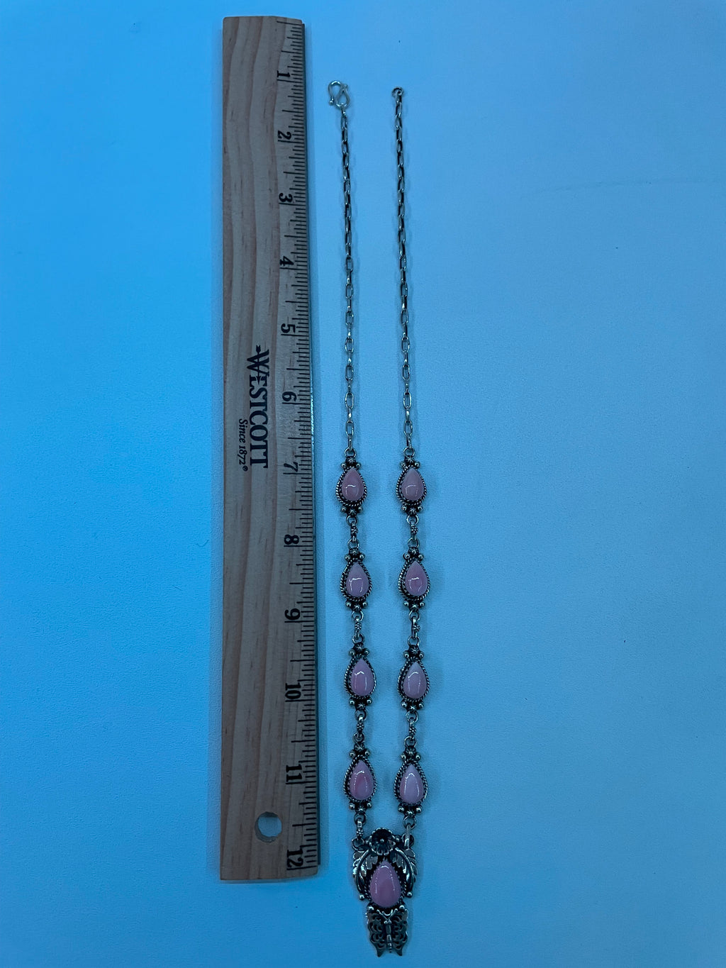 Pink Conch Floral Necklace | 925 Sterling Silver E337