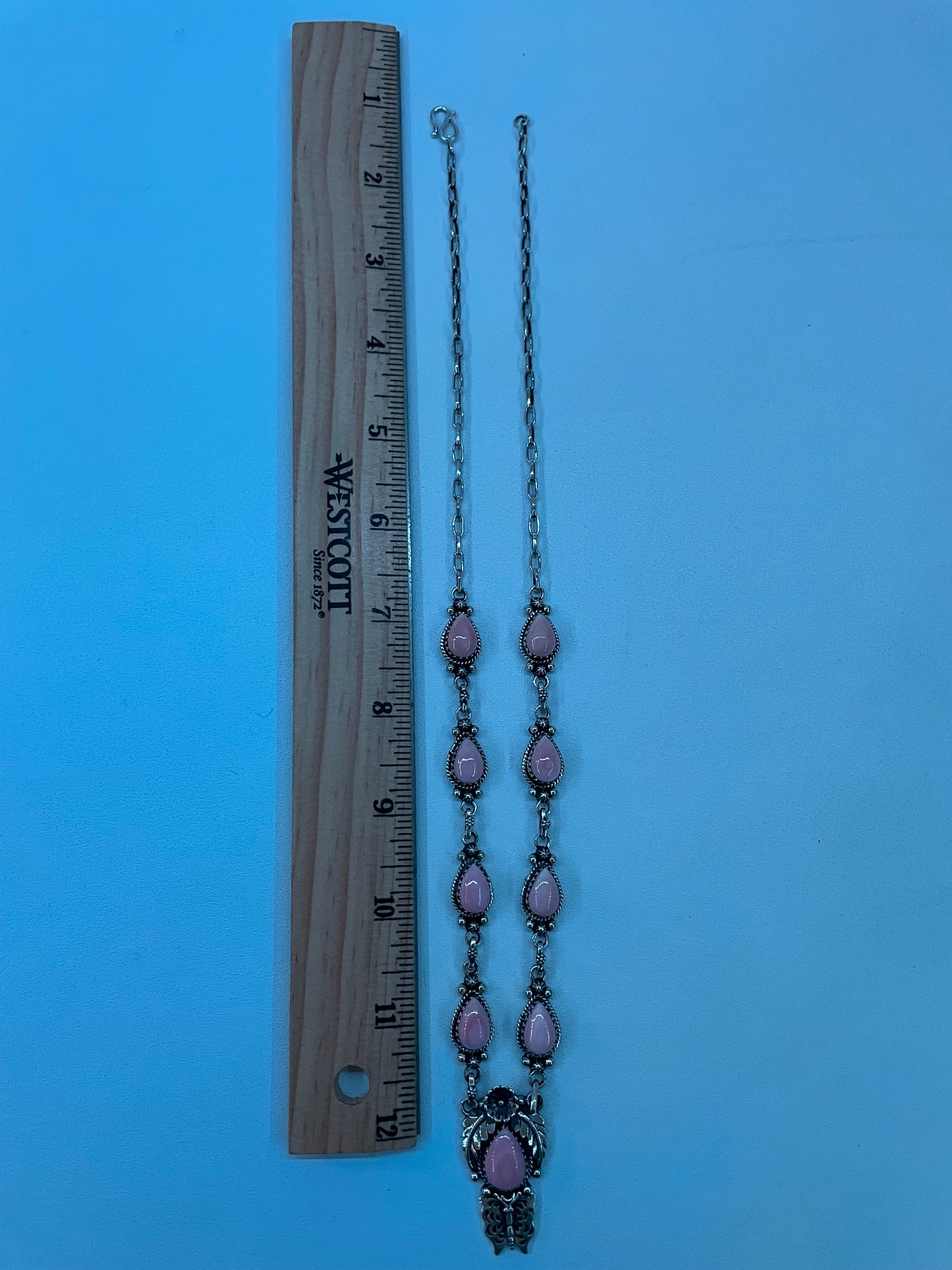 Pink Conch Floral Necklace | 925 Sterling Silver E337