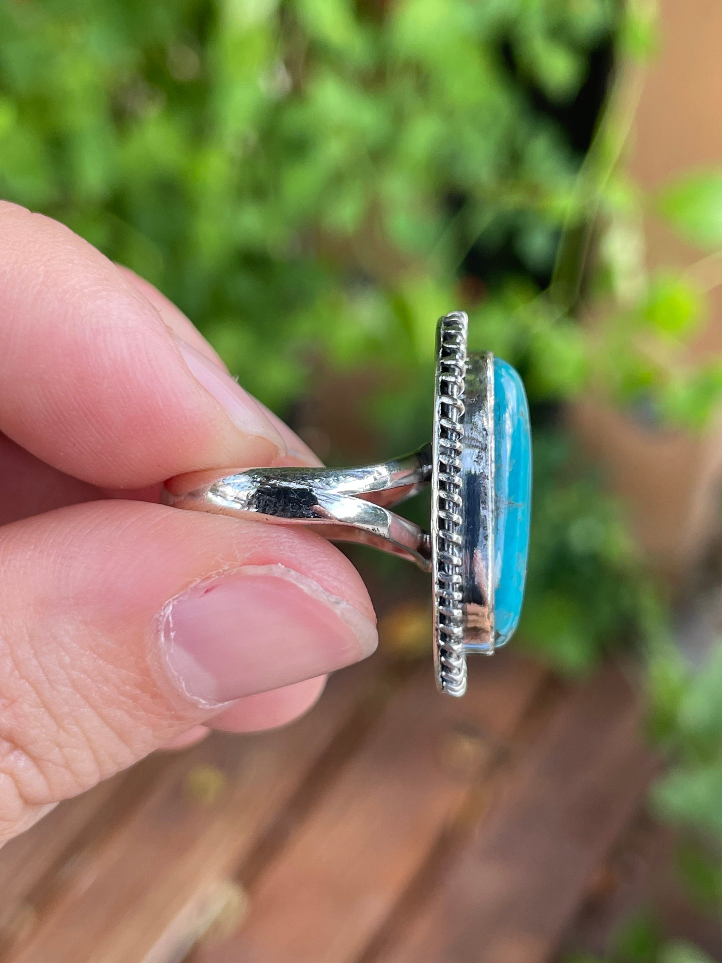 Turquoise Ring | 925 Sterling Silver Size 7 Y58