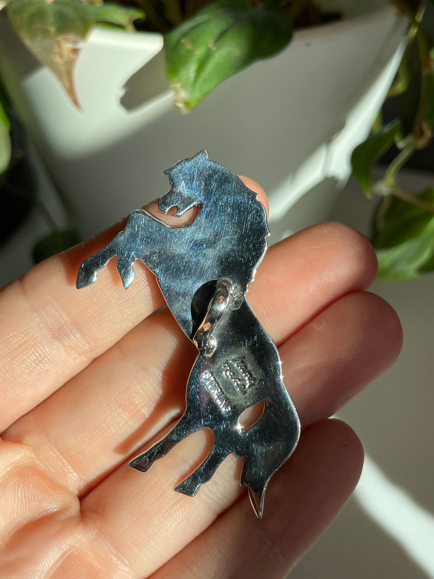 Turquoise Horse Pendant | Sterling Silver 925 B803