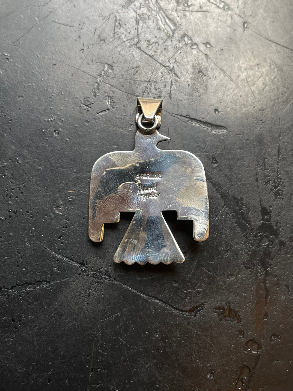 Turquoise Thunderbird Pendant | 925 Sterling Silver E513