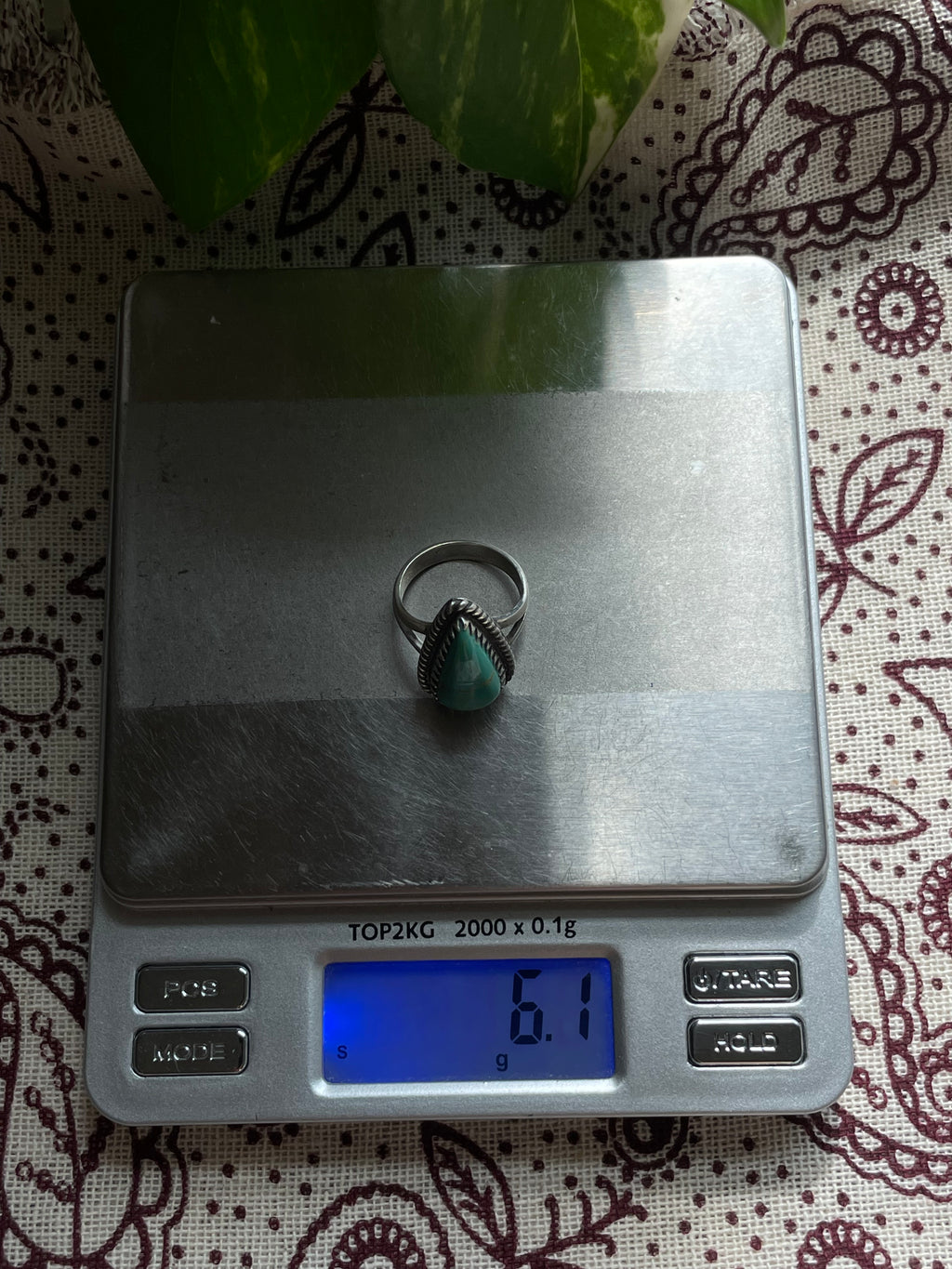Turquoise Ring Size 6 | 925 Sterling Silver D287