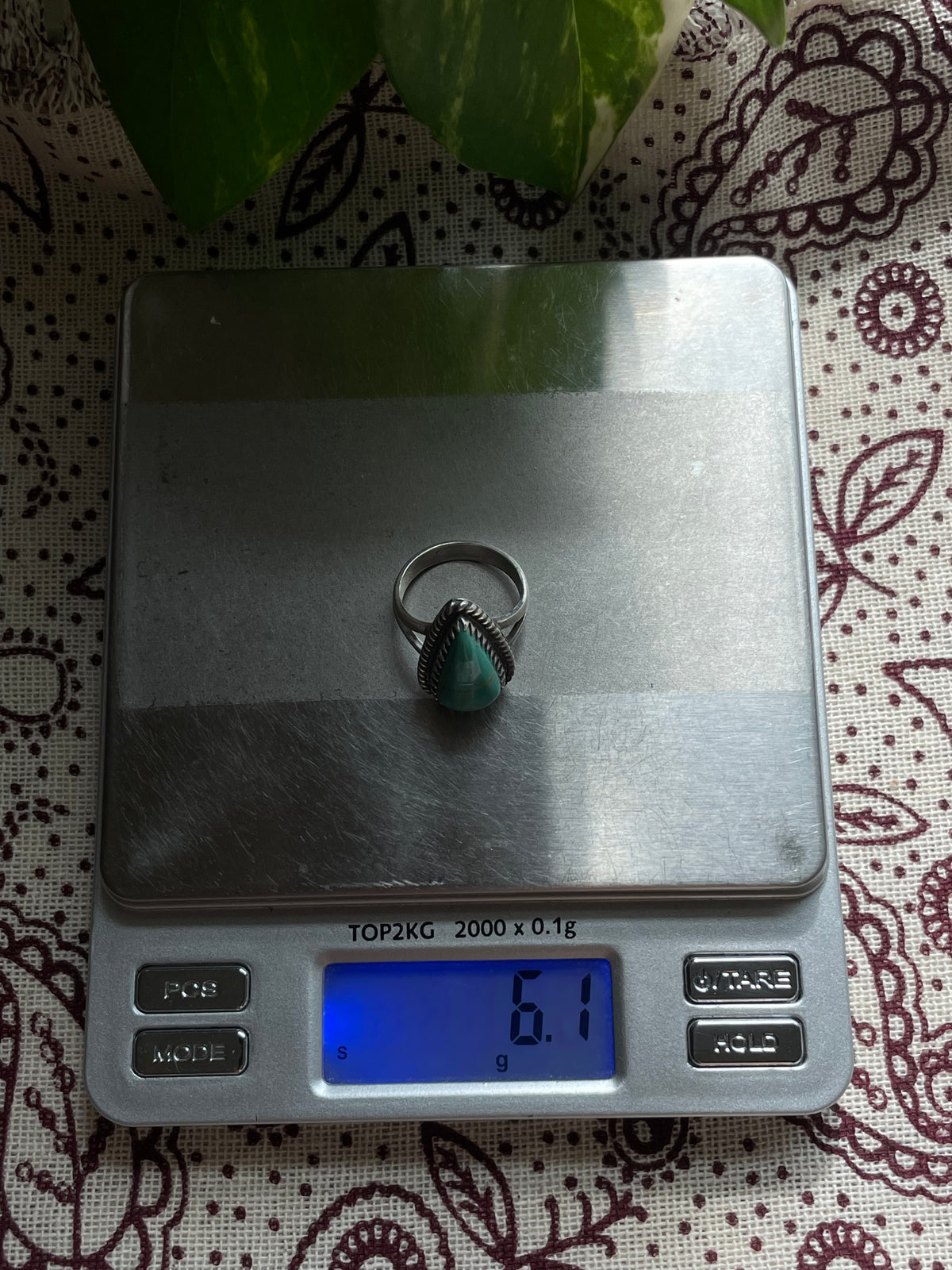 Turquoise Ring Size 6 | 925 Sterling Silver D287
