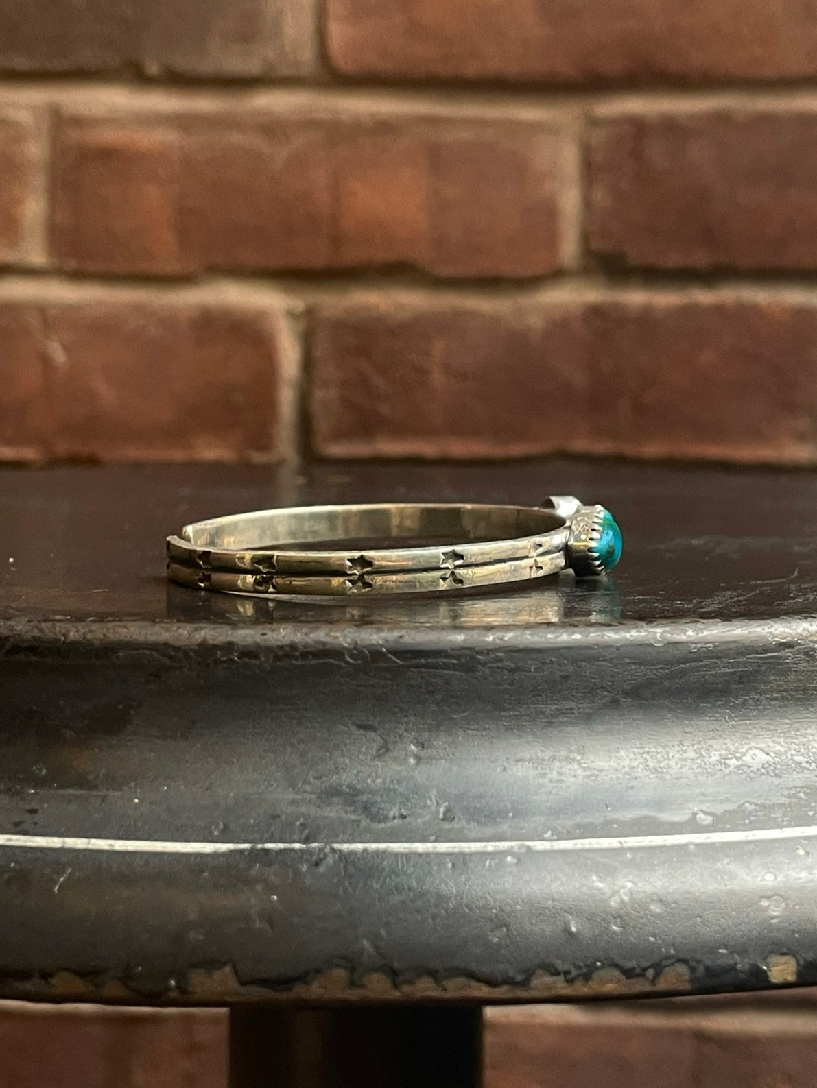 Kingman Turquoise Cuff | Triple Stone | 925 Silver E680