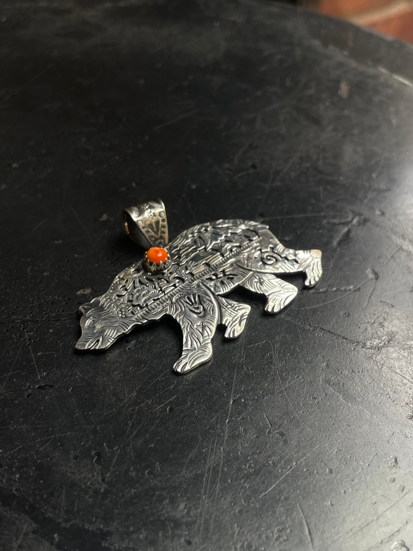Spiny Oyster Bear Pendant | 925 Sterling Silver E223