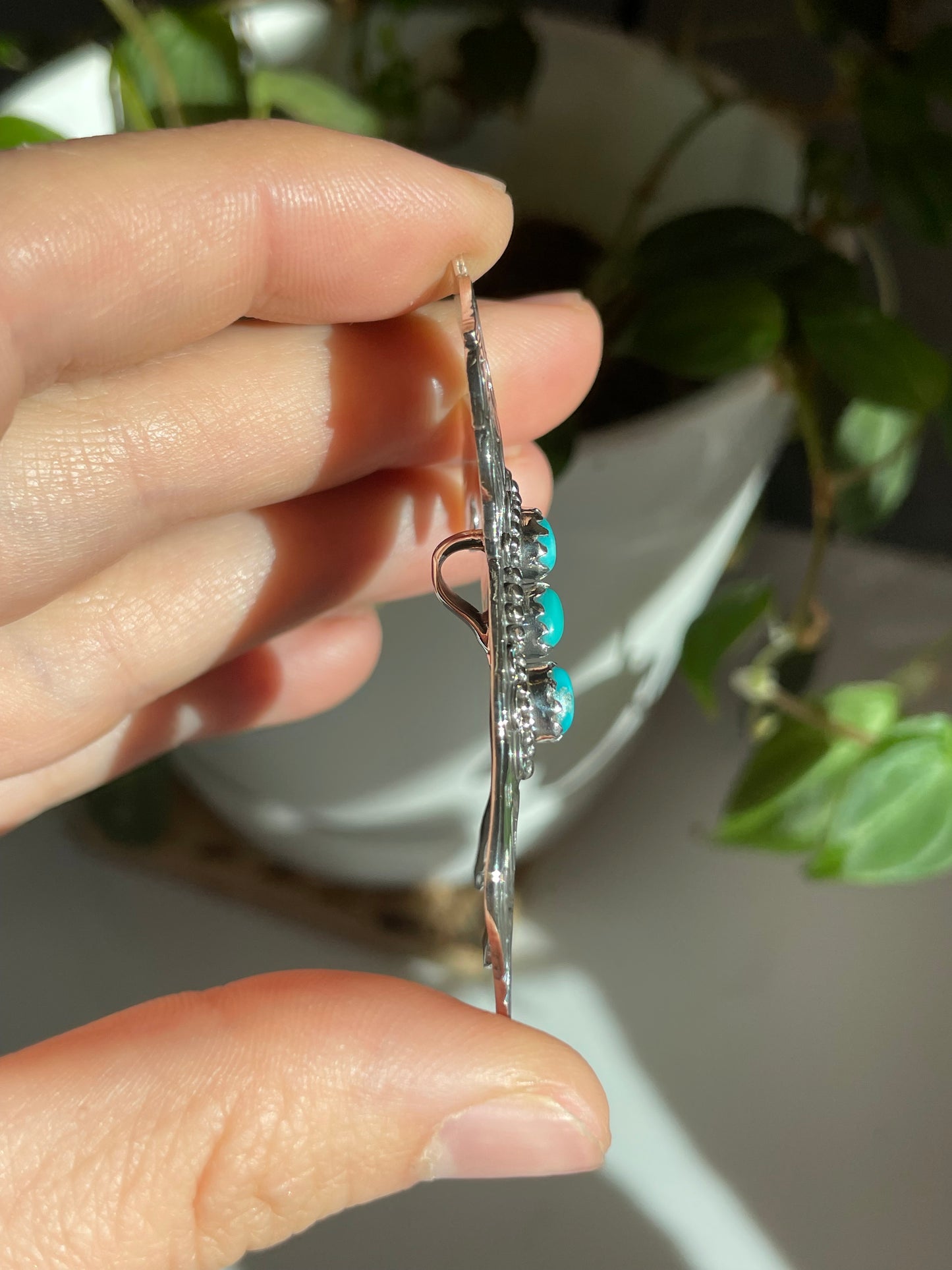 Turquoise Horse Pendant | Sterling Silver 925 B777
