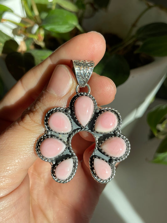 Pink Conch Naja Pendant | Sterling Silver 925 B804