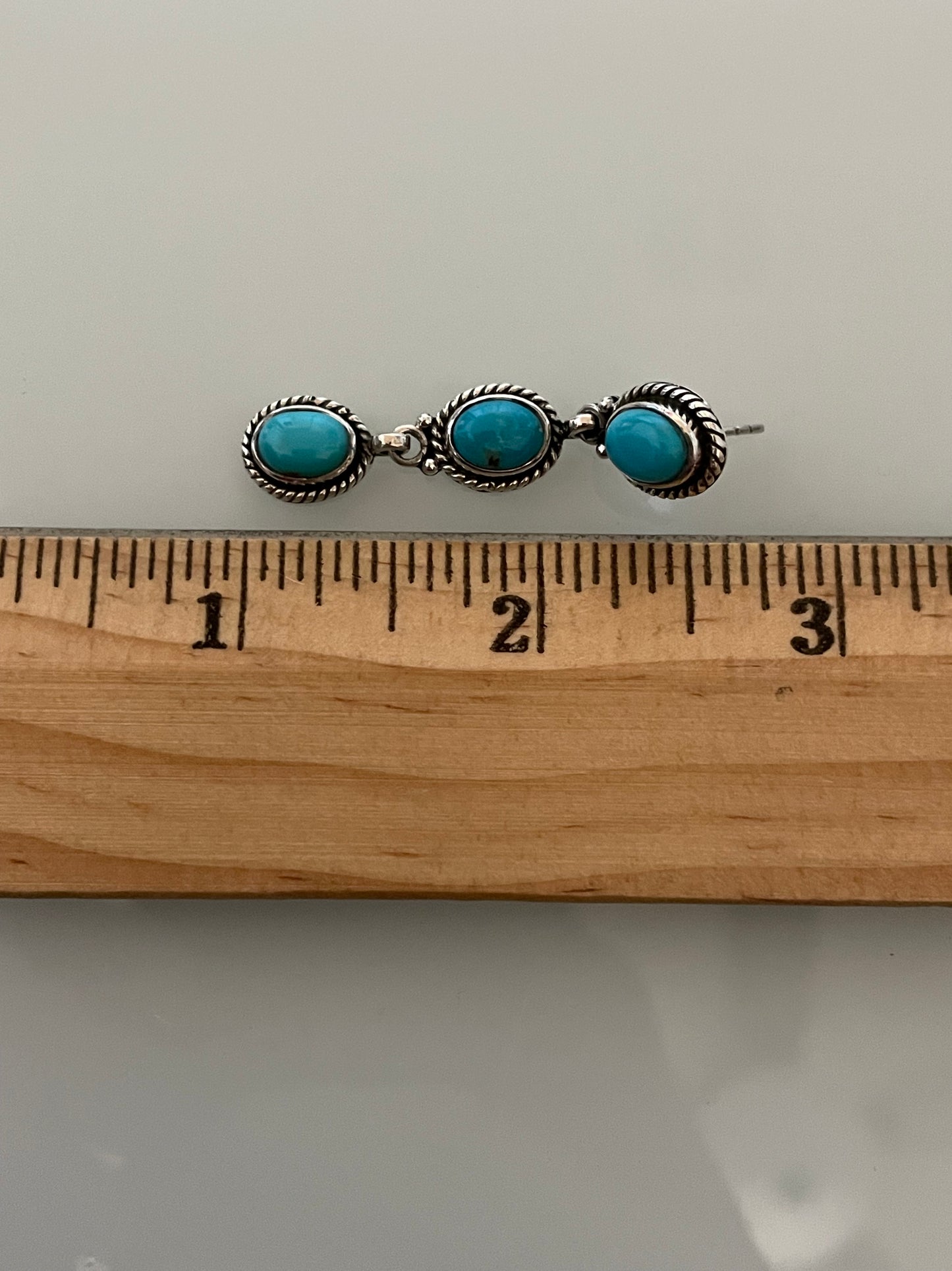 Kingman Turquoise Earrings | 925 Sterling Silver E394