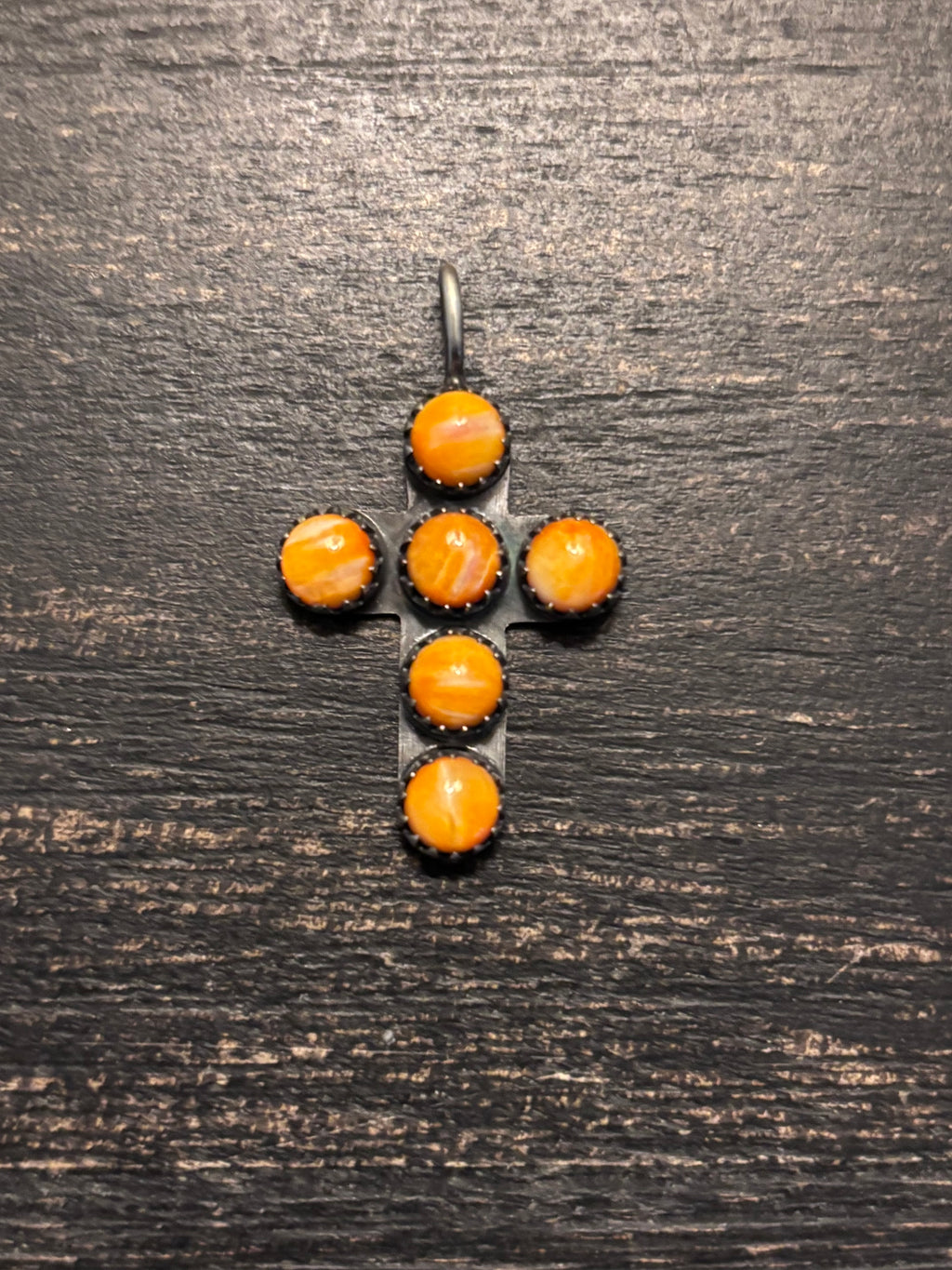 Spiny Oyster Cross Pendant | 925 Sterling Silver Southwestern A115