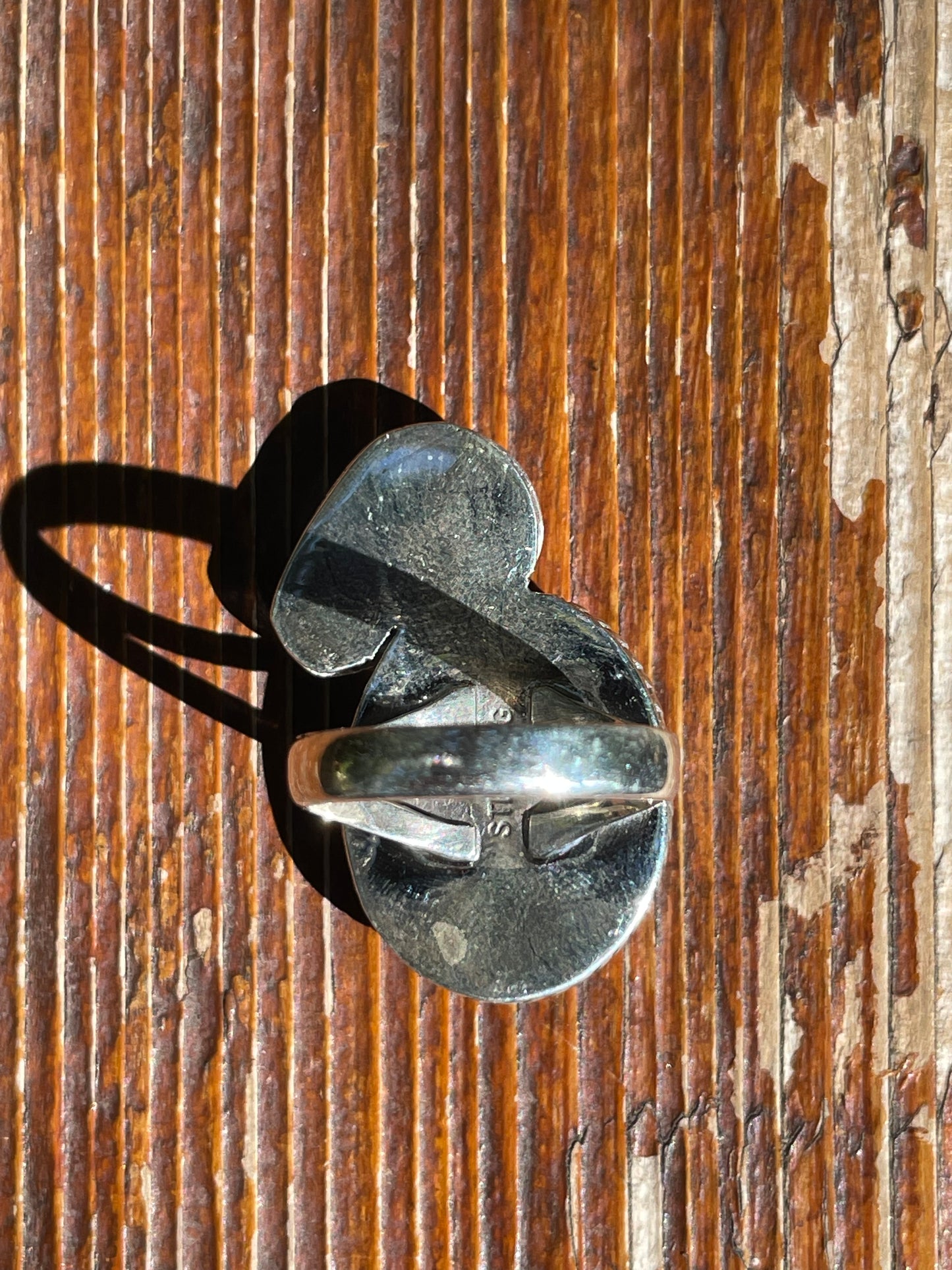 Purple Spiny Oyster Cowboy Hat Ring Size 7 | Sterling Silver 925 B389