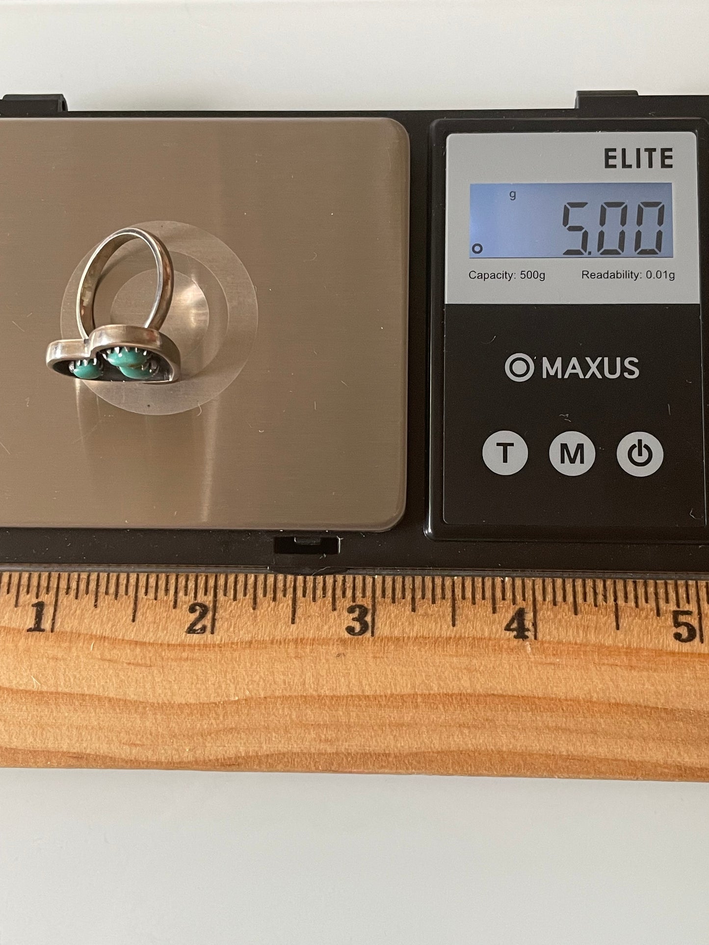 Turquoise Heart Ring Size 6.75 | 925 Sterling Silver G293