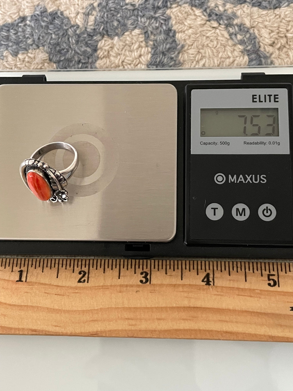 Spiny Oyster Ring Size 7 | 925 Sterling Silver G794