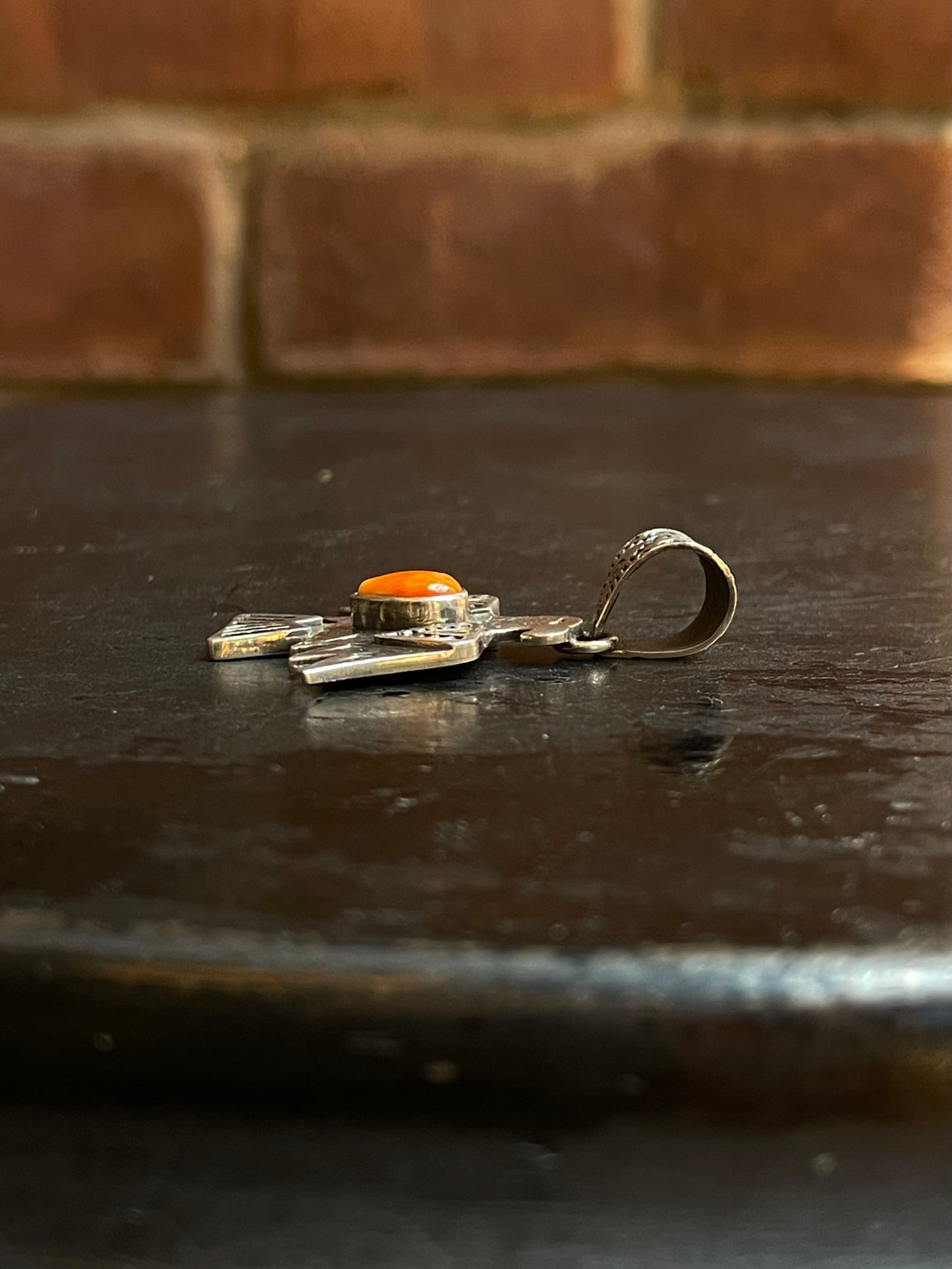 Spiny Oyster Thunderbird Pendant | Sterling Silver G435
