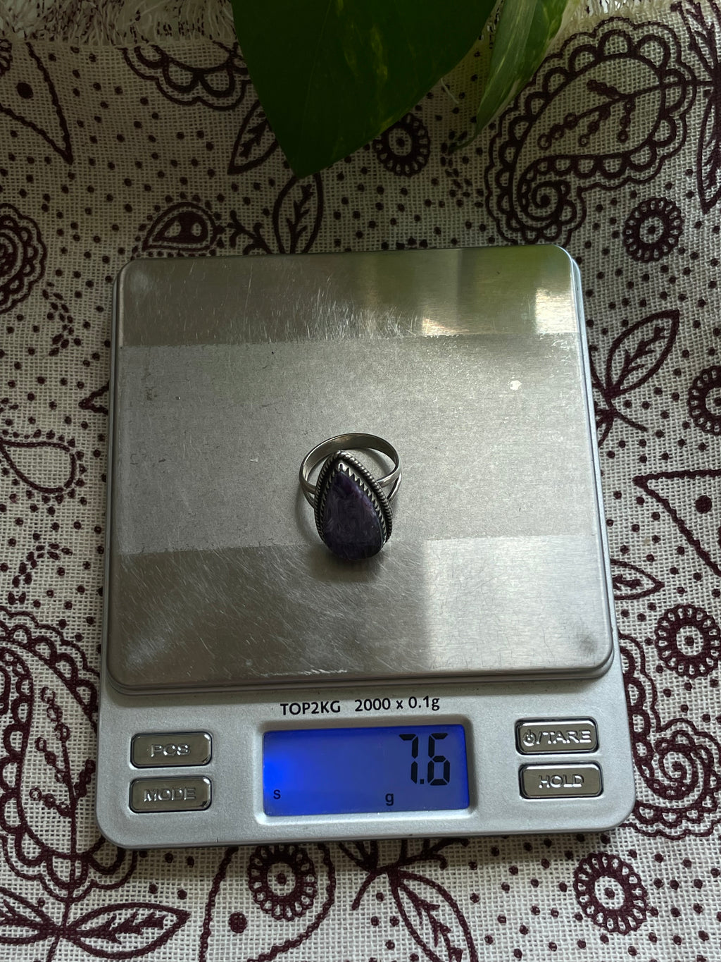 Charoite Ring Size 8 | 925 Sterling Silver D310