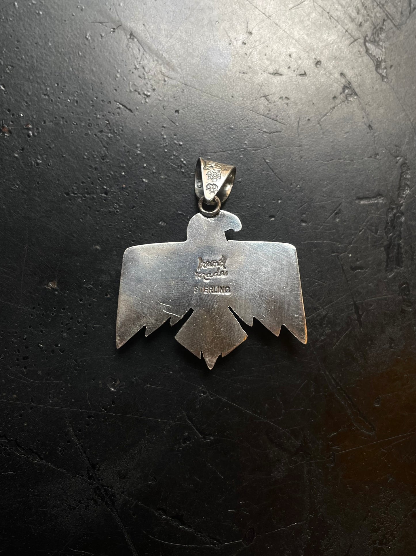 Turquoise Thunderbird Pendant | 925 Sterling Silver E698