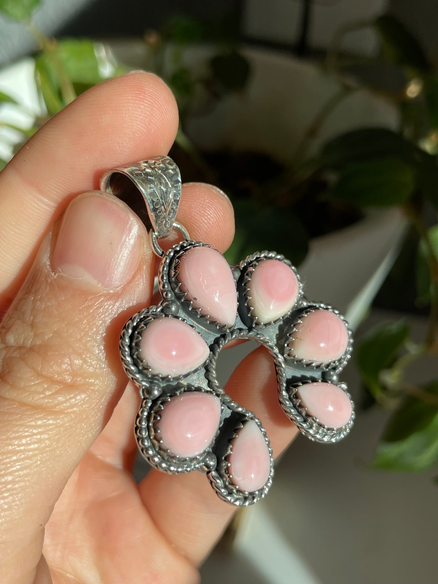 Pink Conch Naja Pendant | Sterling Silver 925 B804