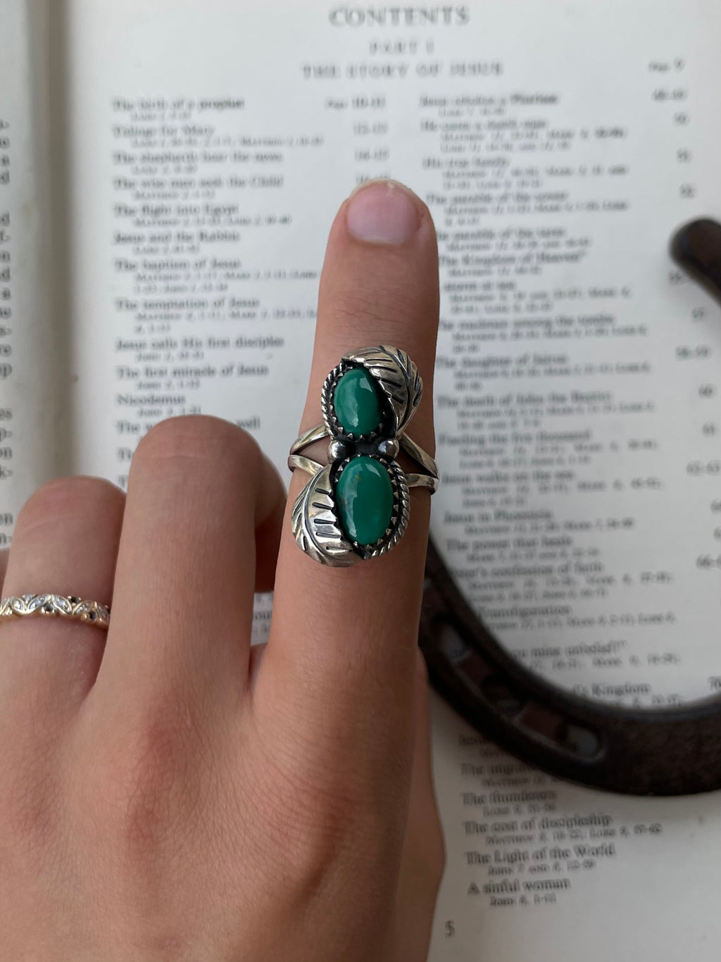 Turquoise Ring Size 8 | 925 Sterling Silver G771