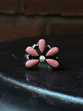 Naja Pink Conch Ring | Sterling Silver | Size 9 | A156