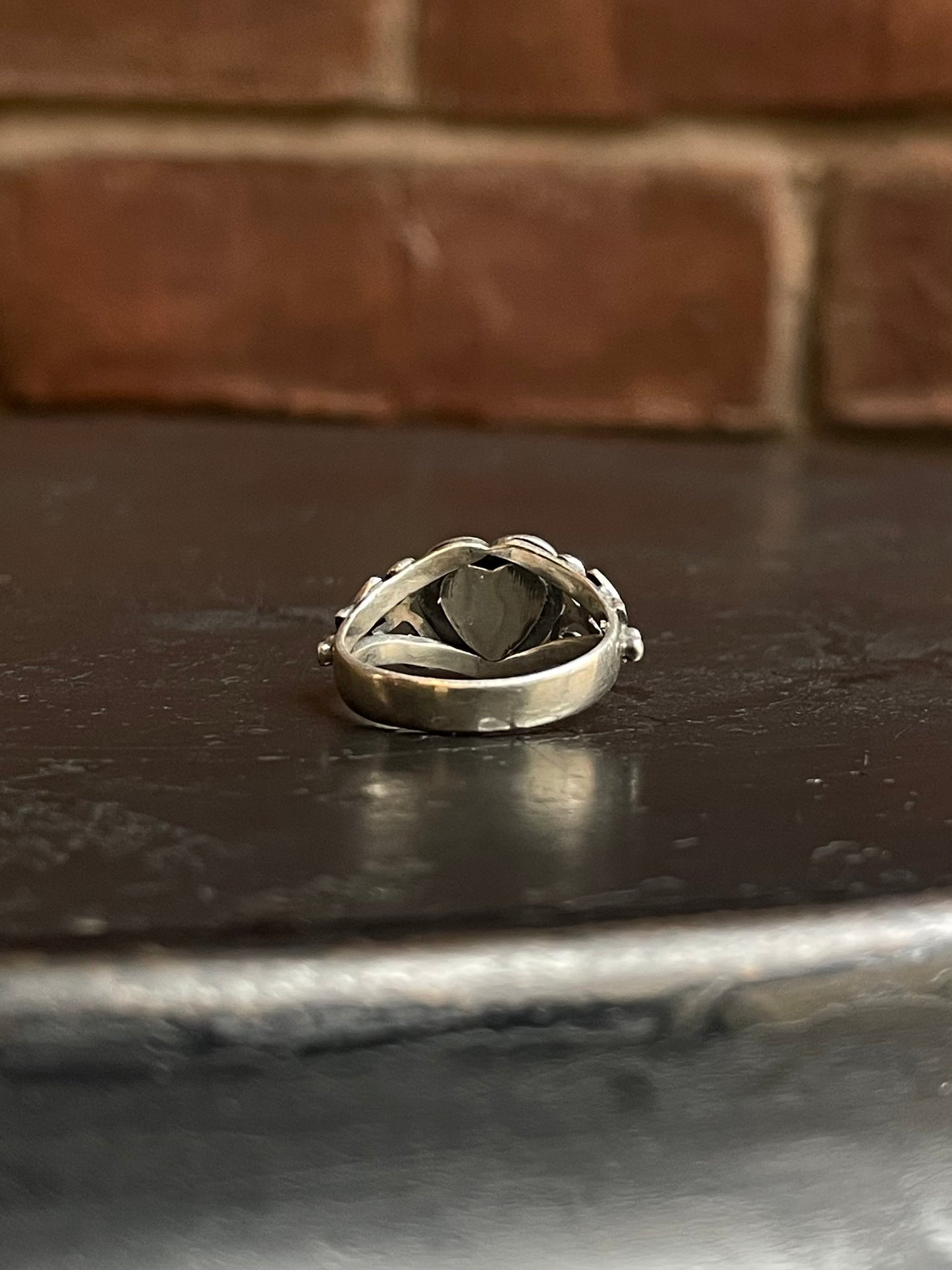 Pink Conch Heart Ring Size 6.5 | 925 Sterling Silver G156