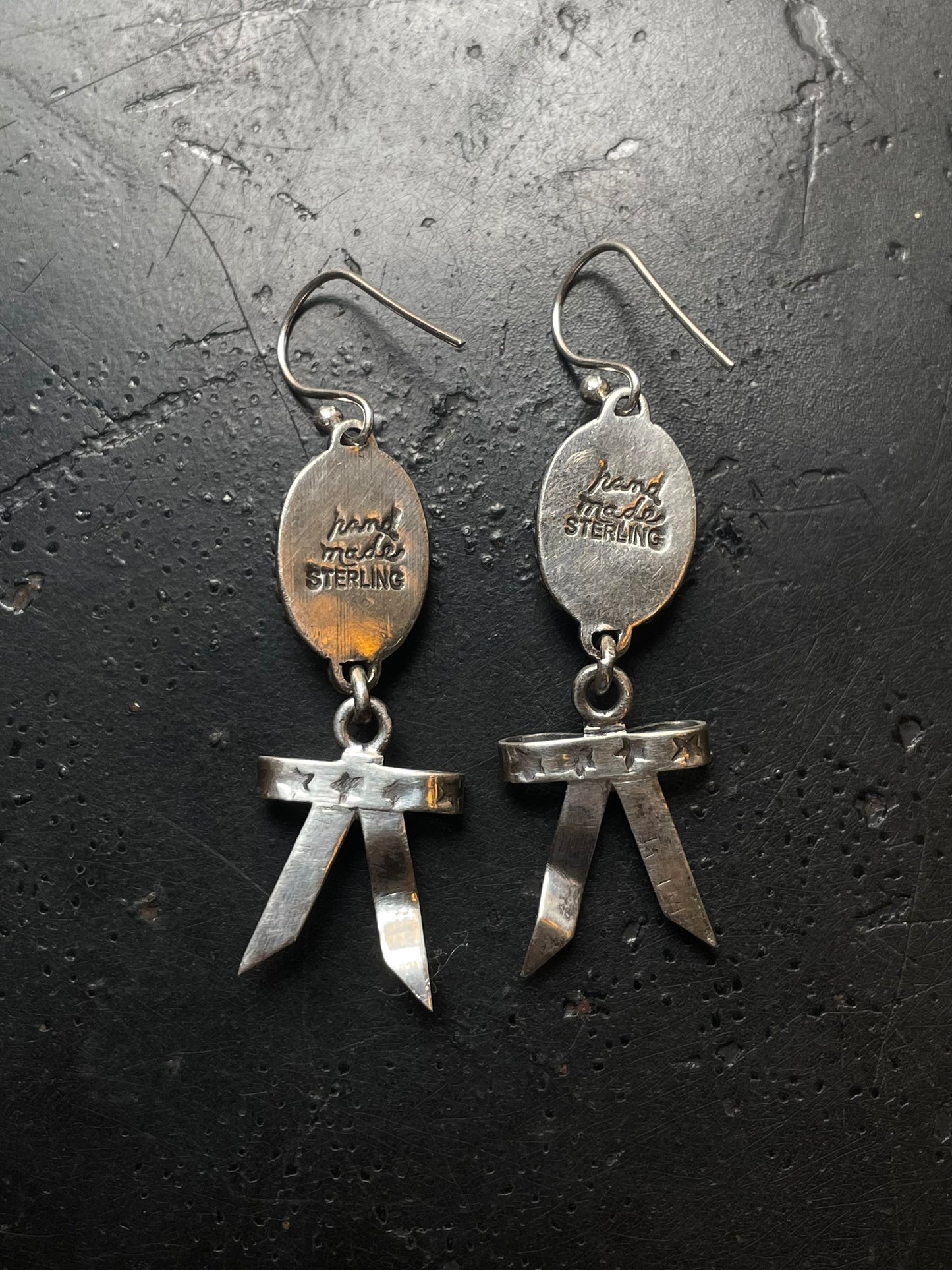 Pink Conch Bow Dangle Earrings | Sterling Silver E801