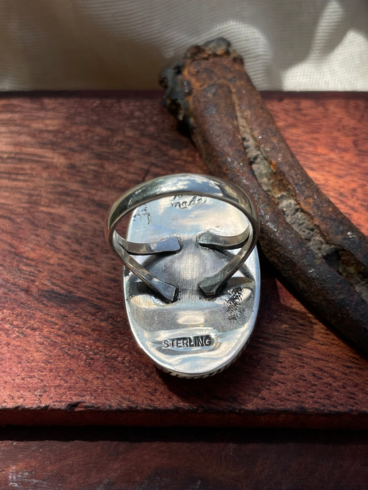 Wild Horse Stone Ring | Sterling Silver 925 | Size 10 C594