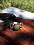 Turquoise Half Moon Ring | 925 Sterling Silver | Size 7.5 D351