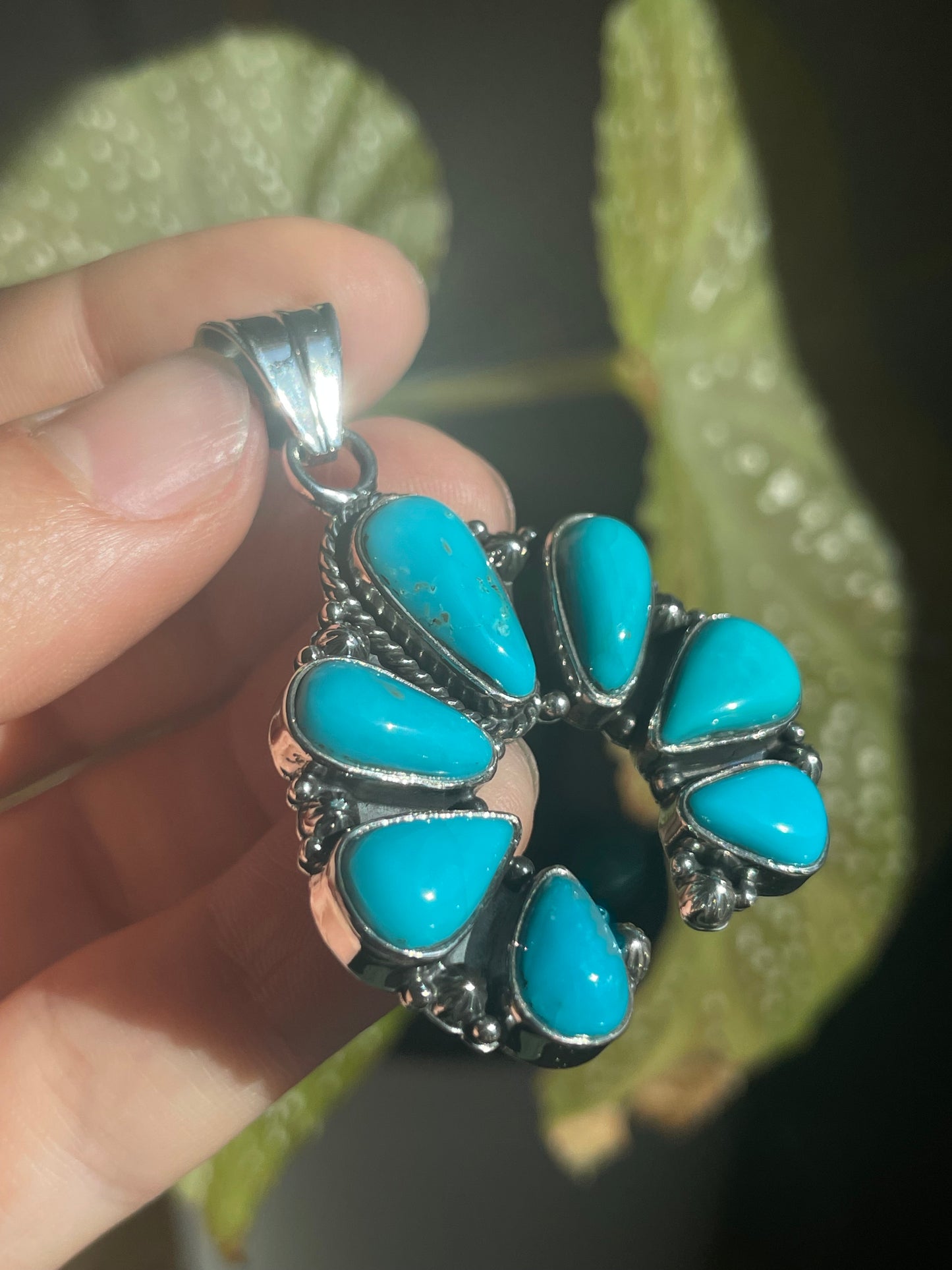 Turquoise Naja Pendant | Sterling Silver 925 B839
