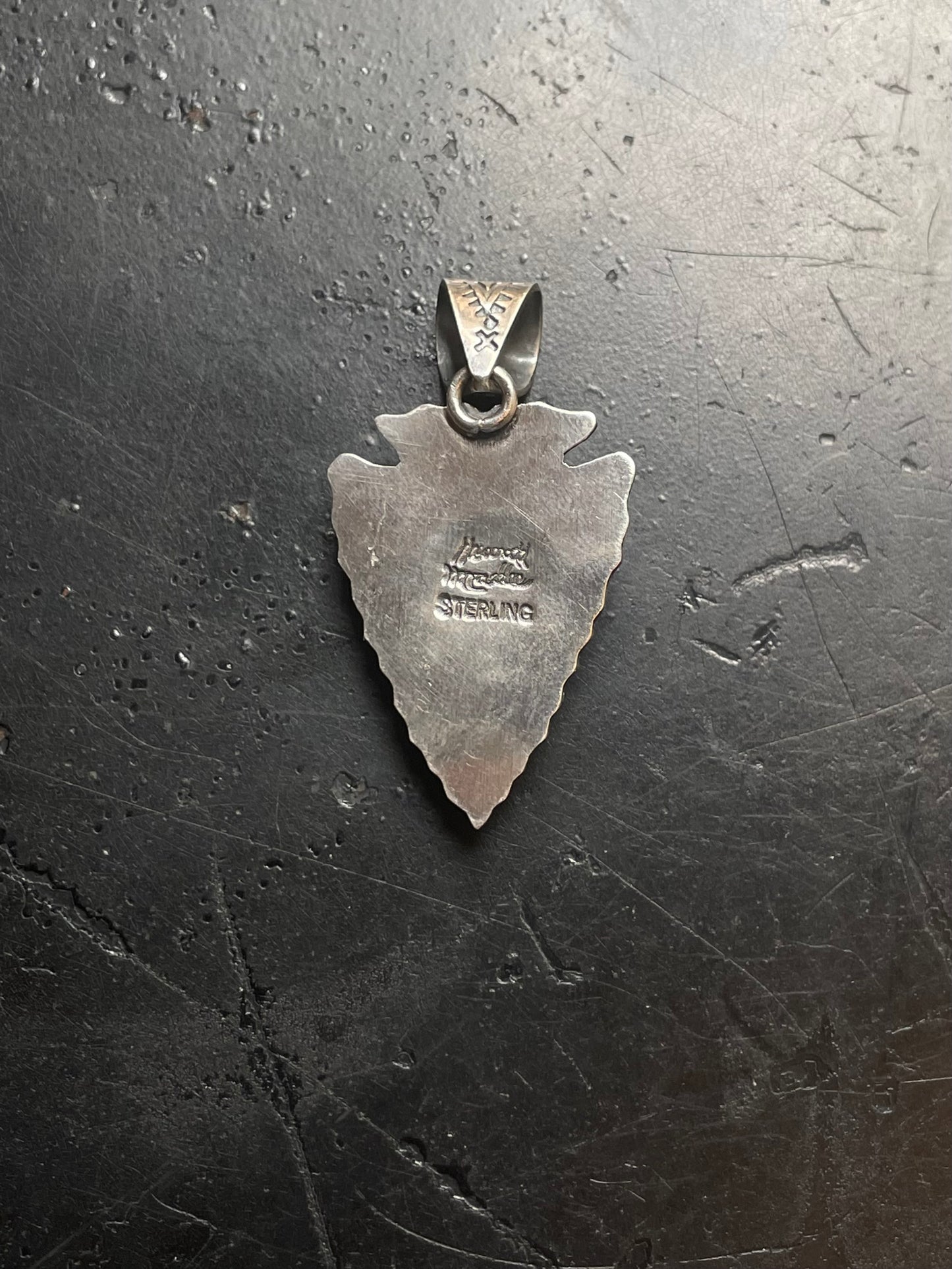 Turquoise Arrowhead Pendant | 925 Sterling Silver E710