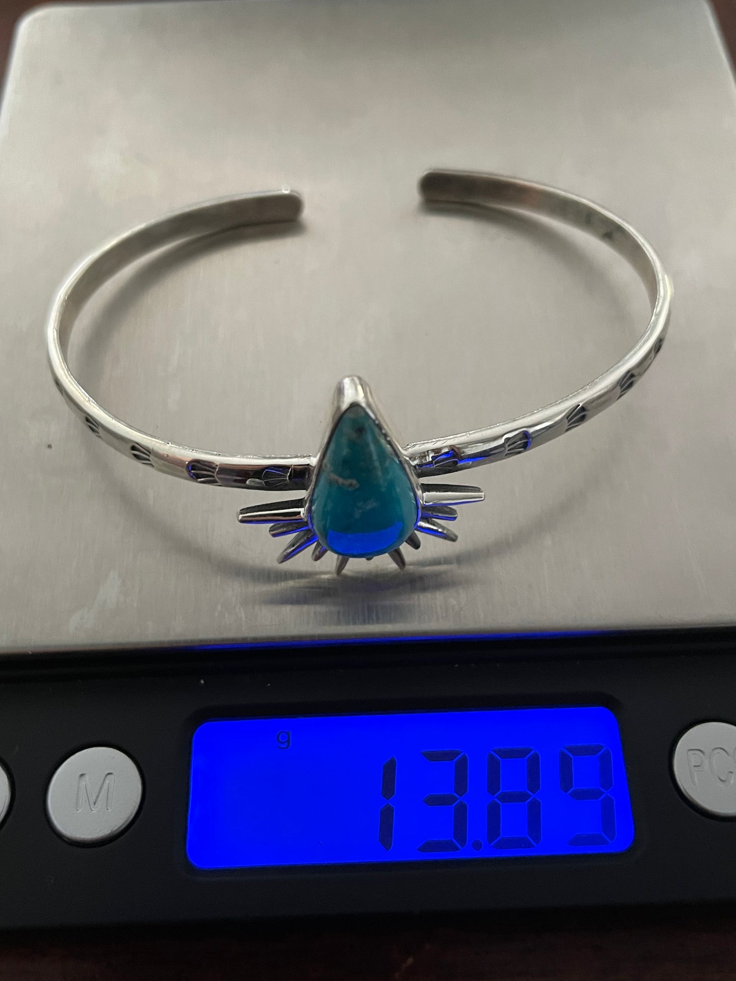 Kingman Turquoise Cuff Bracelet | 925 Sterling Silver X38