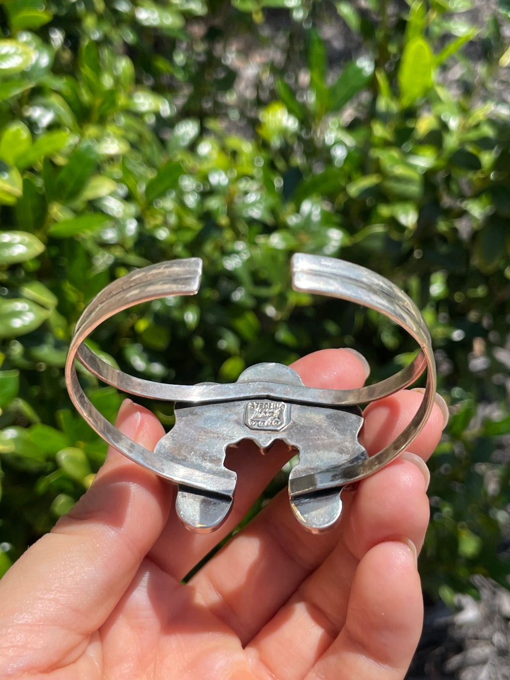 Kingman Turquoise Naja Cuff Bracelet | 925 Sterling Silver D156