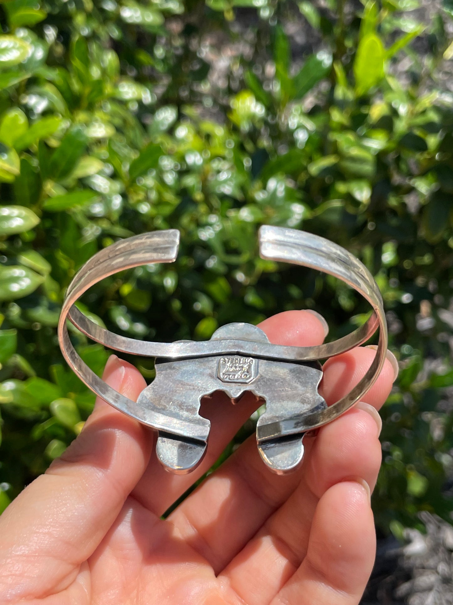 Kingman Turquoise Naja Cuff Bracelet | 925 Sterling Silver D156