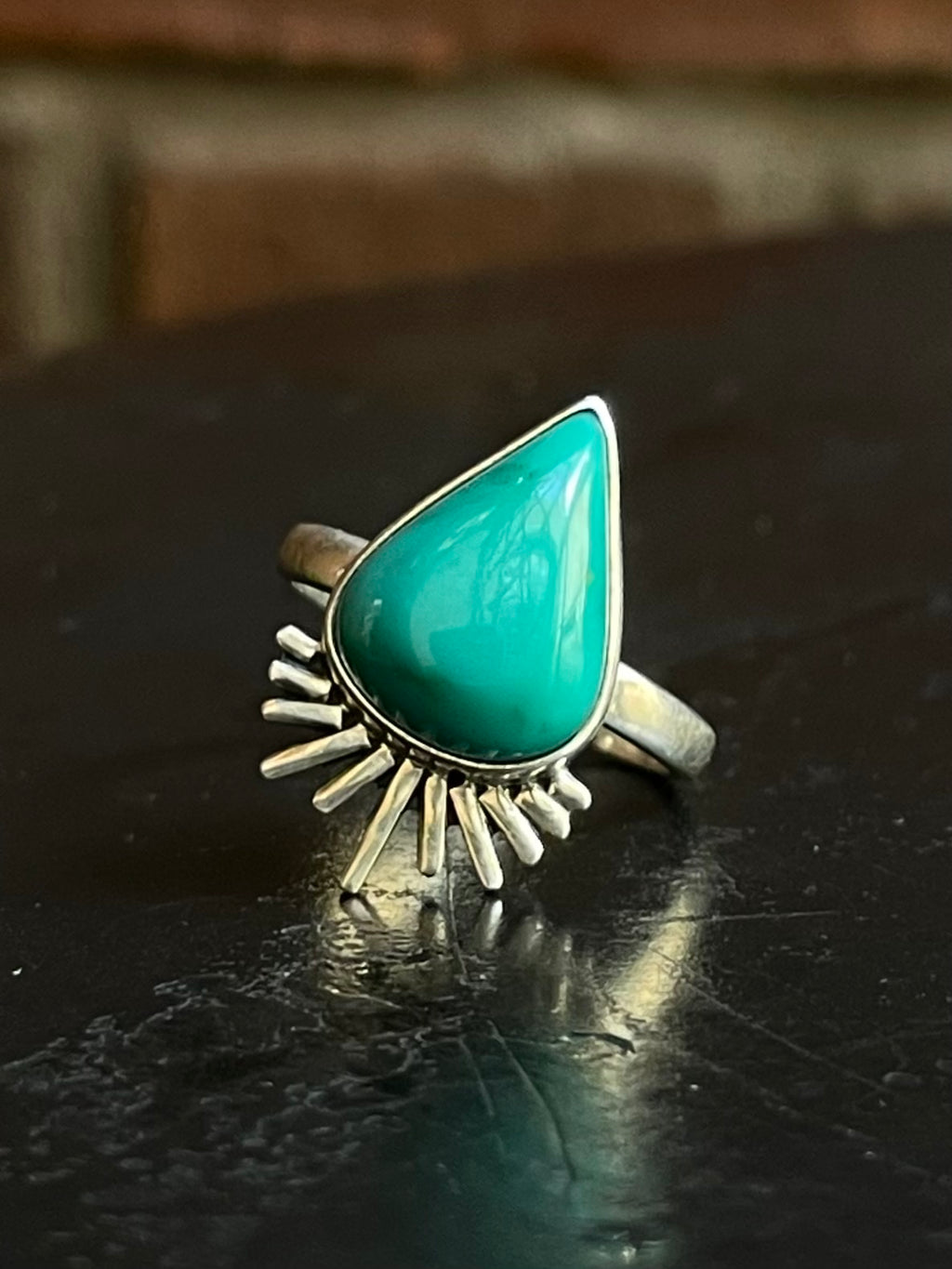 Kingman Turquoise Ring Size 6.75 | 925 Sterling Silver G560
