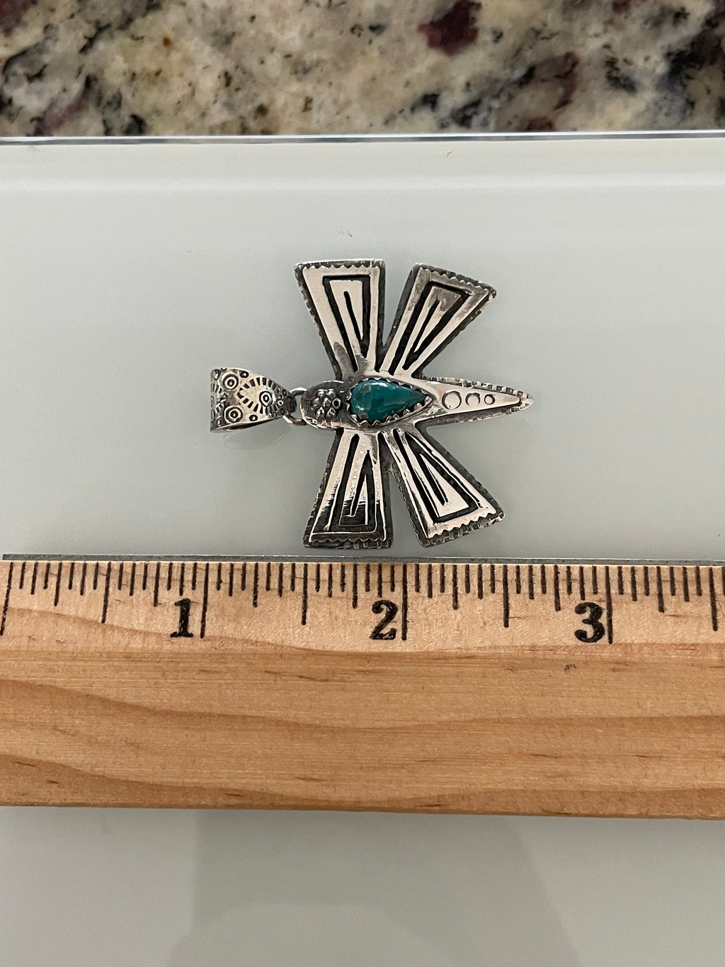 Turquoise Butterfly Pendant | 925 Sterling Silver E270
