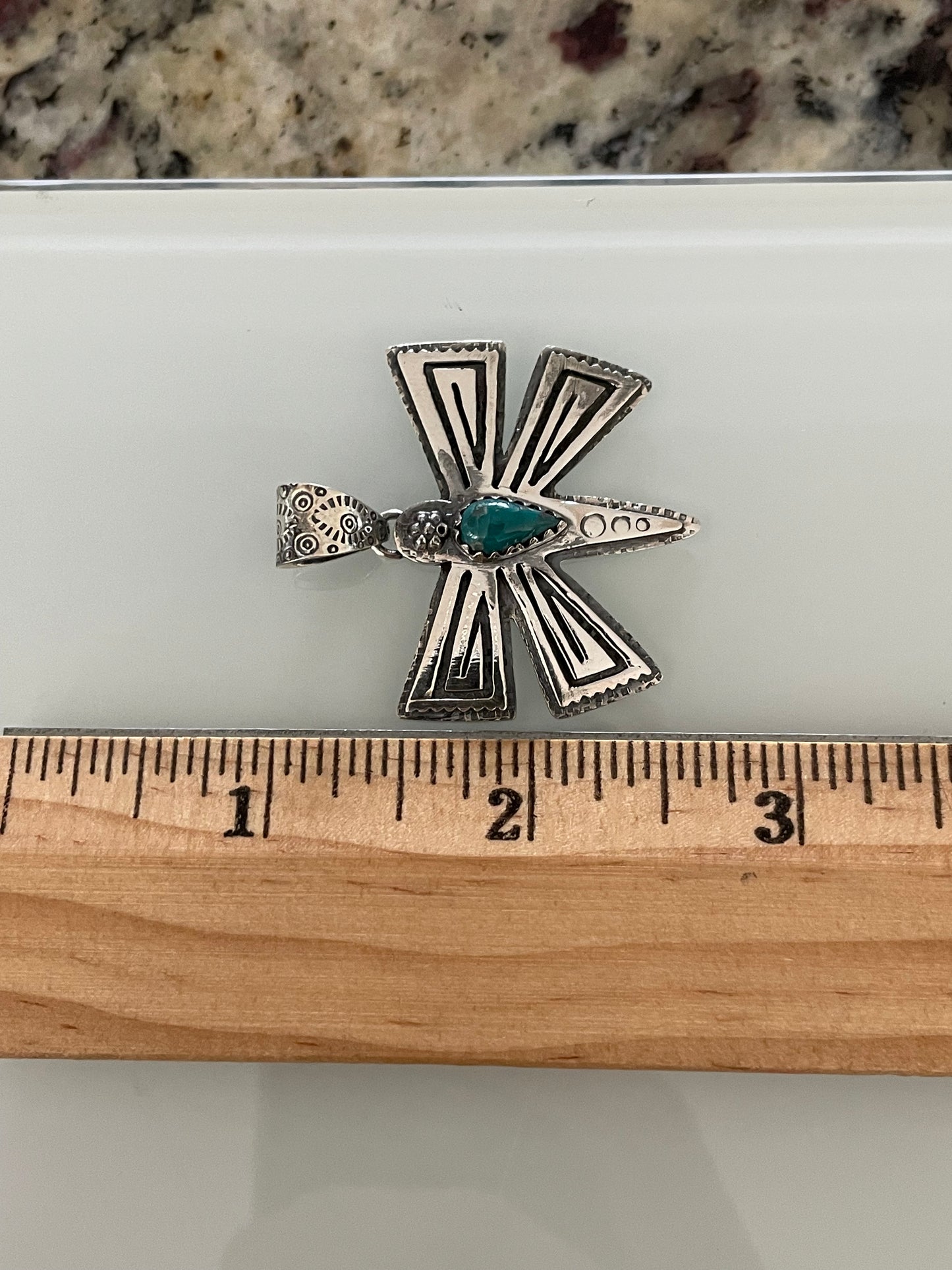 Turquoise Butterfly Pendant | 925 Sterling Silver E270
