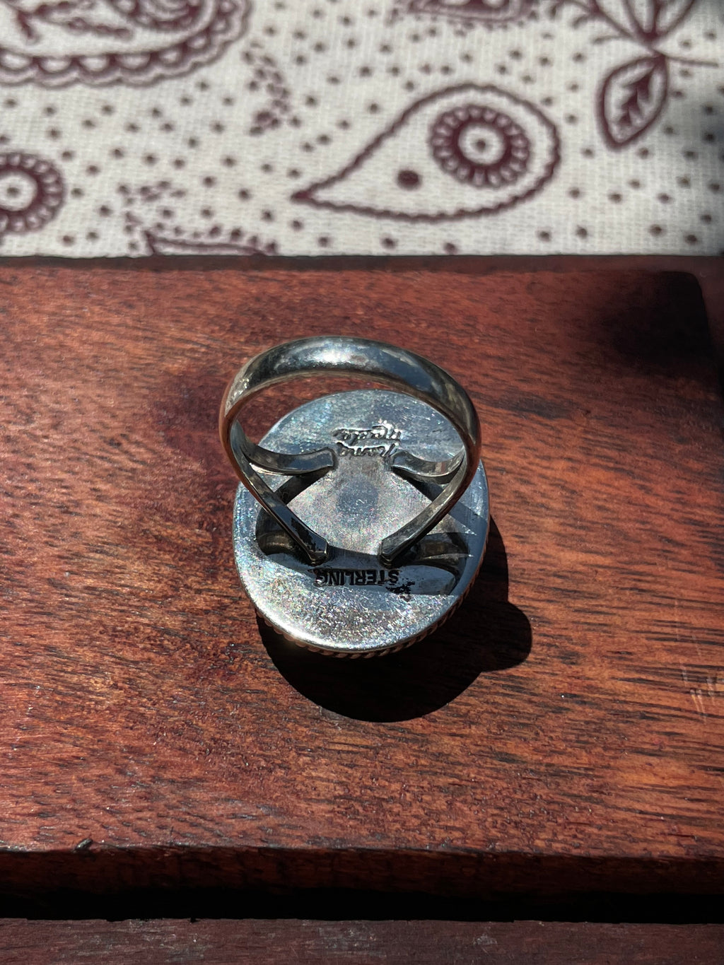 Wild Horse Oval Ring Size 9 | 925 Sterling Silver D313