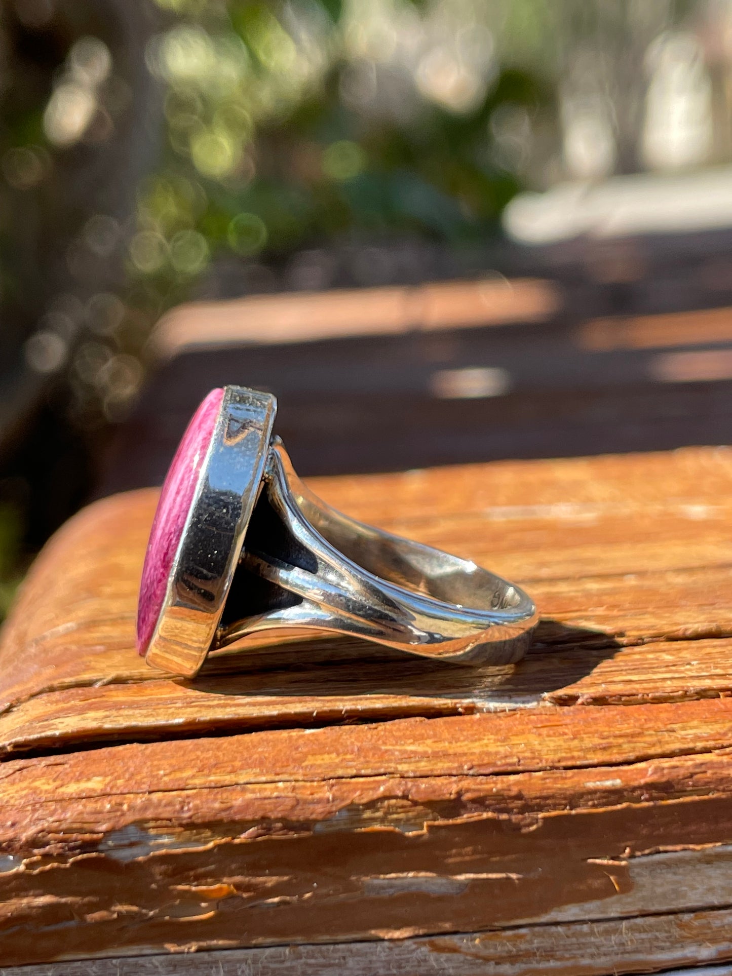 Purple Spiny Oyster Ring | 925 Sterling Silver | Size 6 B927