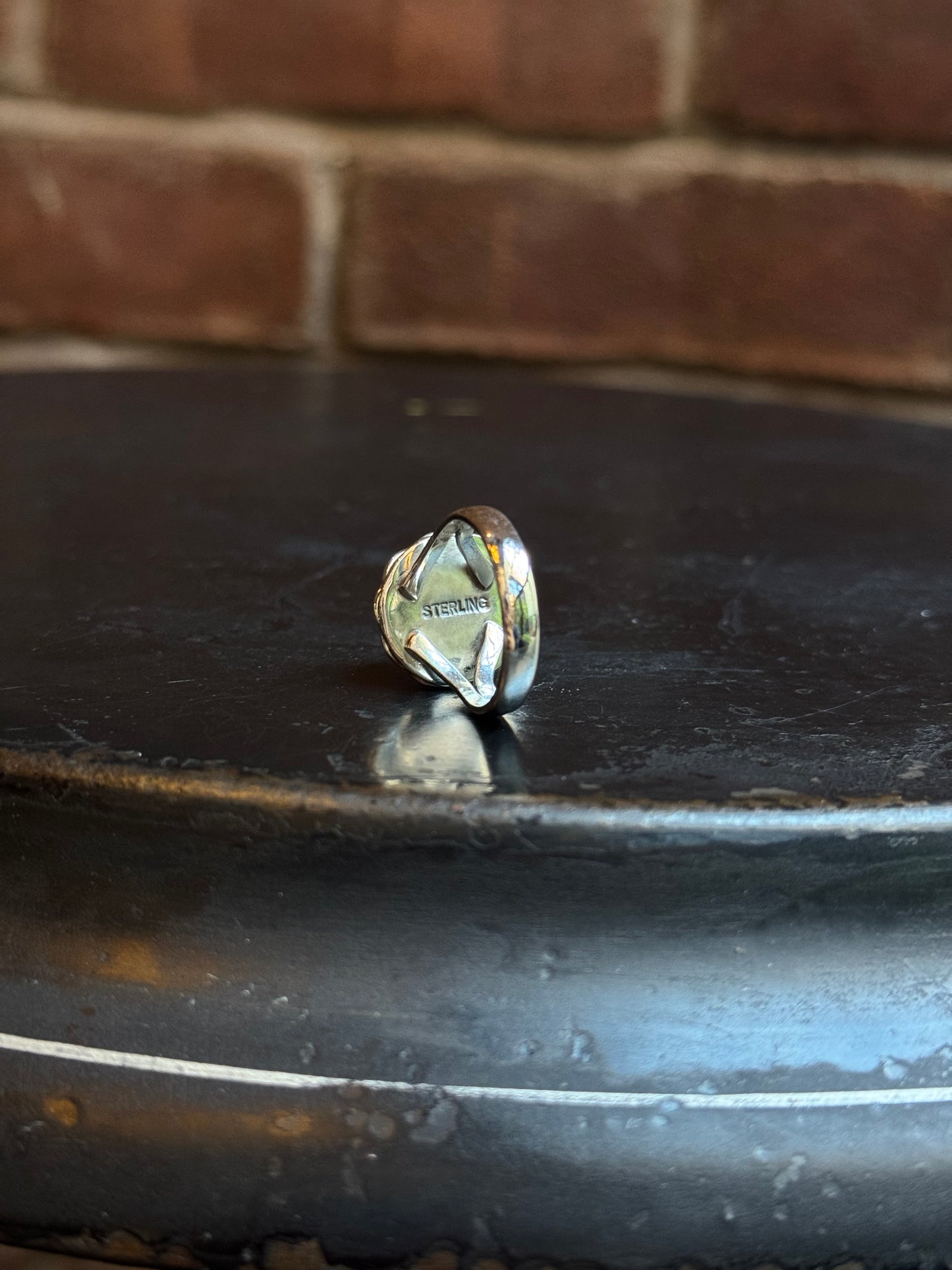Pink Conch Ring | Sterling Silver | Size 8 | C154
