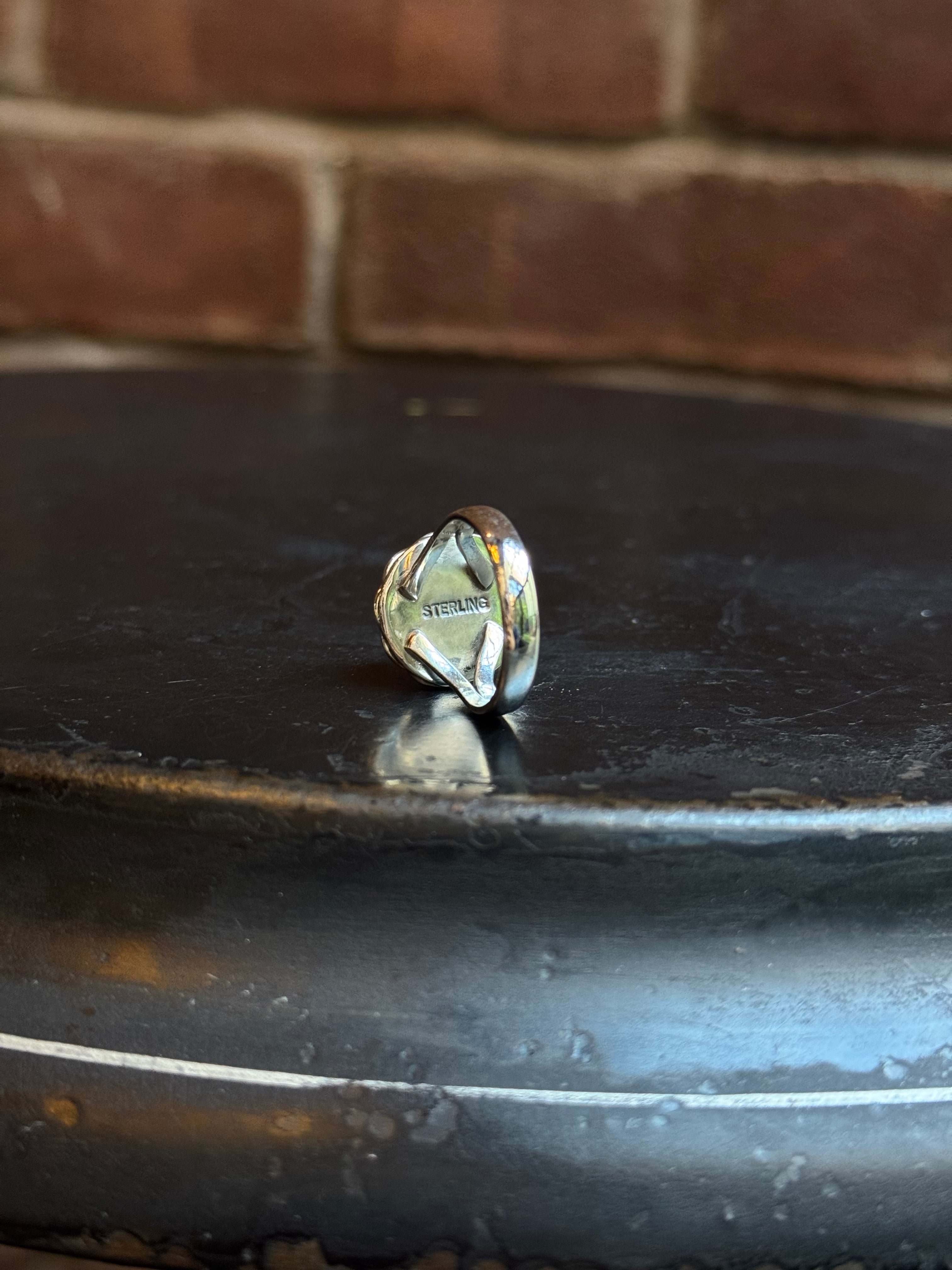 Pink Conch Ring | Sterling Silver | Size 8 | C154