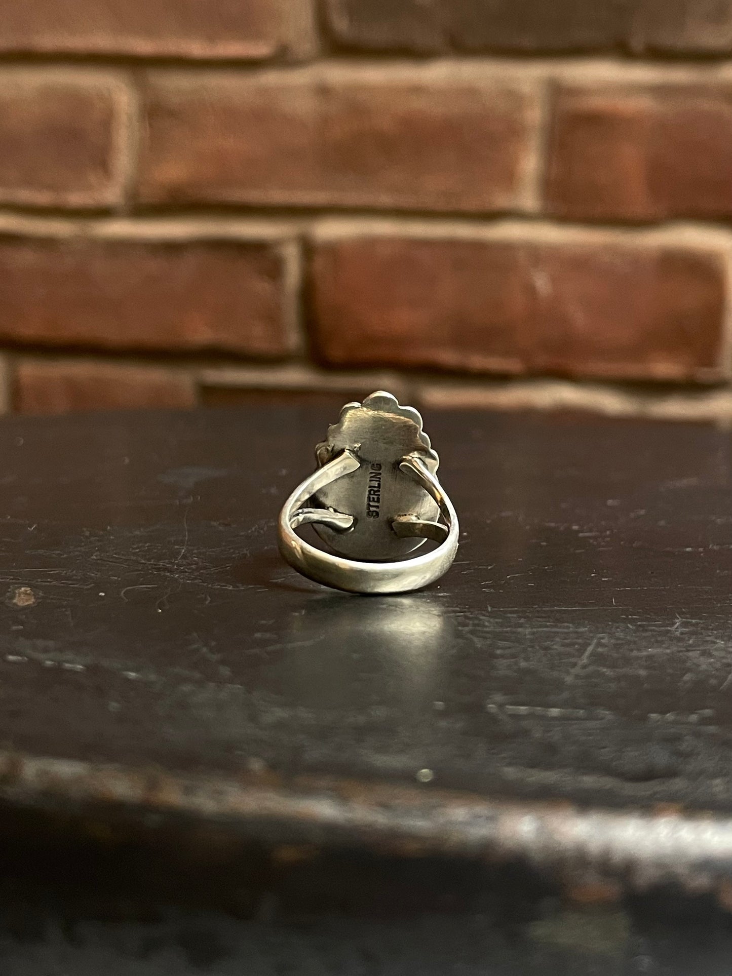 Turquoise Tear Drop Ring | 925 Sterling Silver Size 7 E449