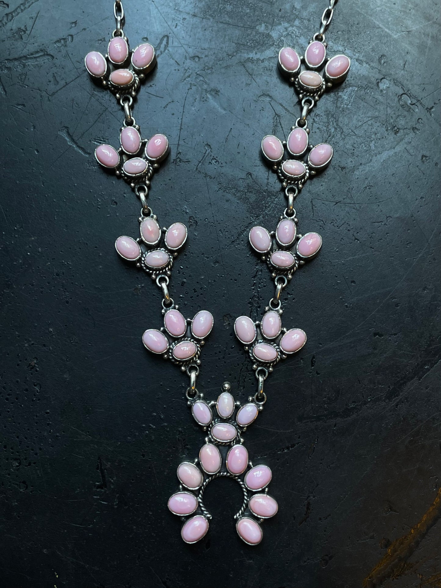 Pink Conch Naja Necklace | 925 Sterling Silver E333
