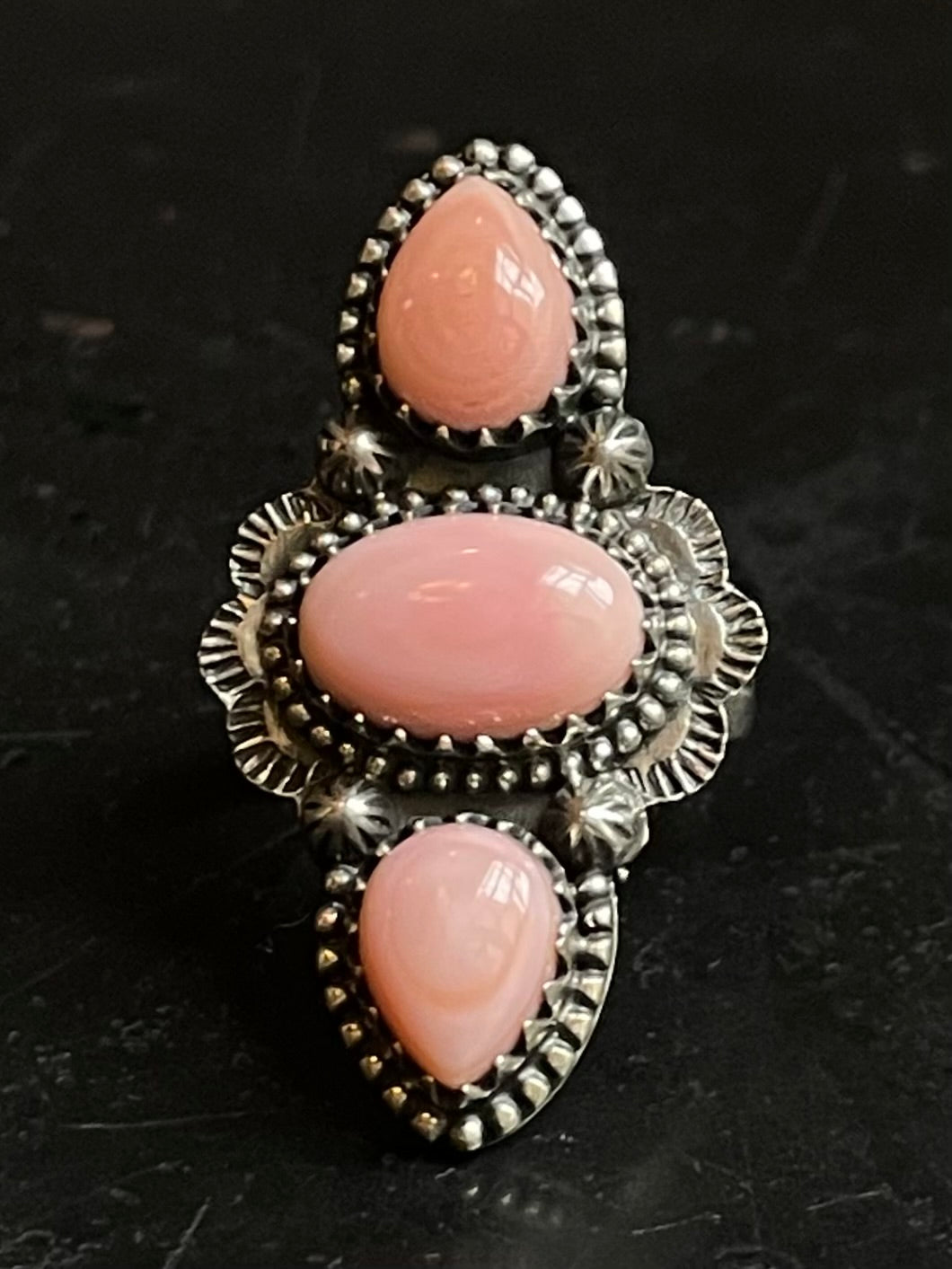 Pink Conch Ring Size 8.5 | 925 Sterling Silver G172