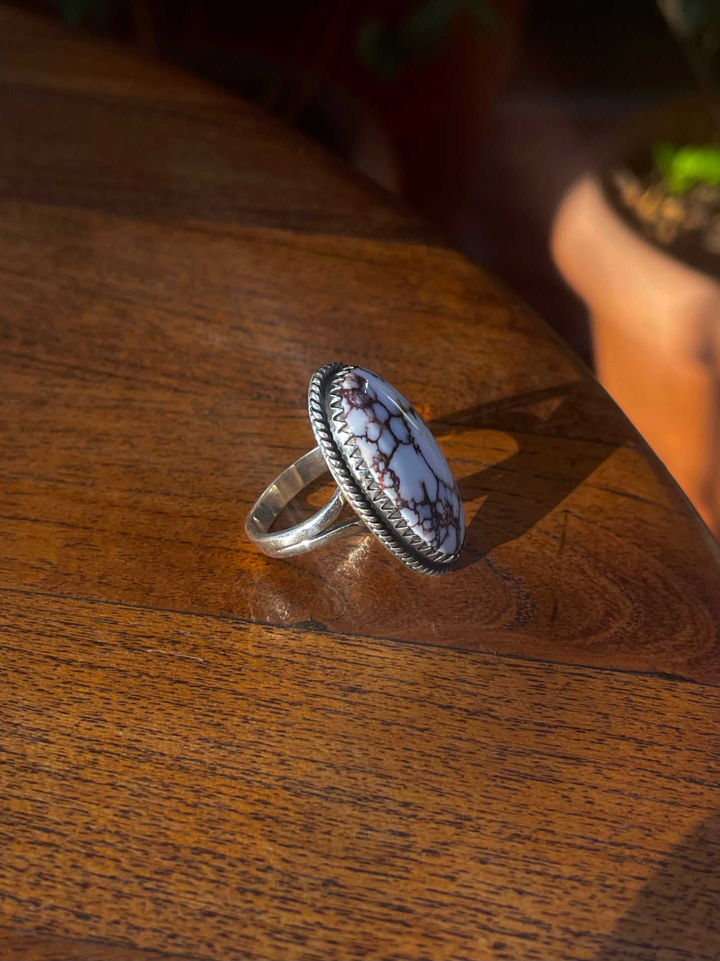 Wild Horse Ring | Sterling Silver | Handmade Size 8 C894