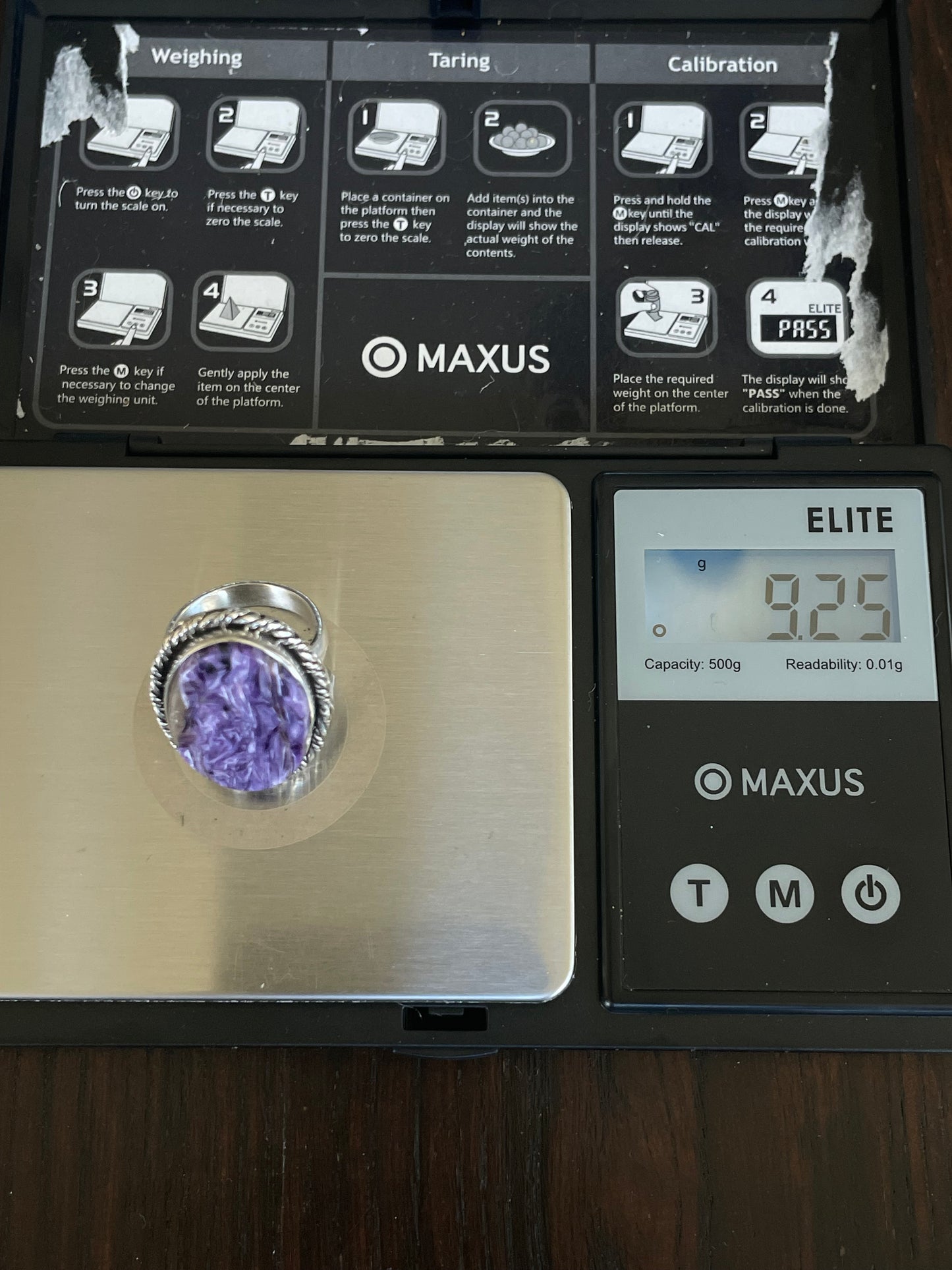 Charoite Ring Size 6 | 925 Sterling Silver E774