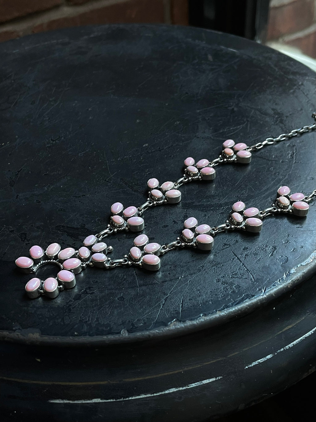 Pink Conch Naja Necklace | 925 Sterling Silver E333