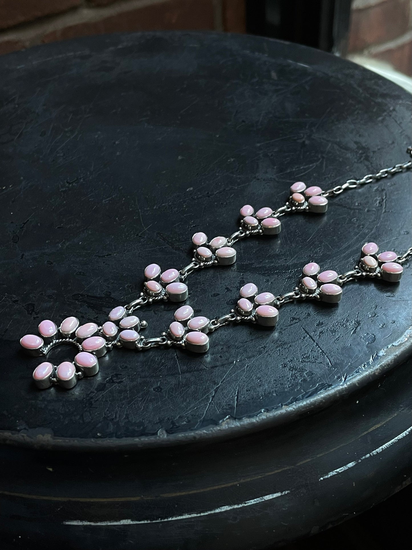 Pink Conch Naja Necklace | 925 Sterling Silver E333